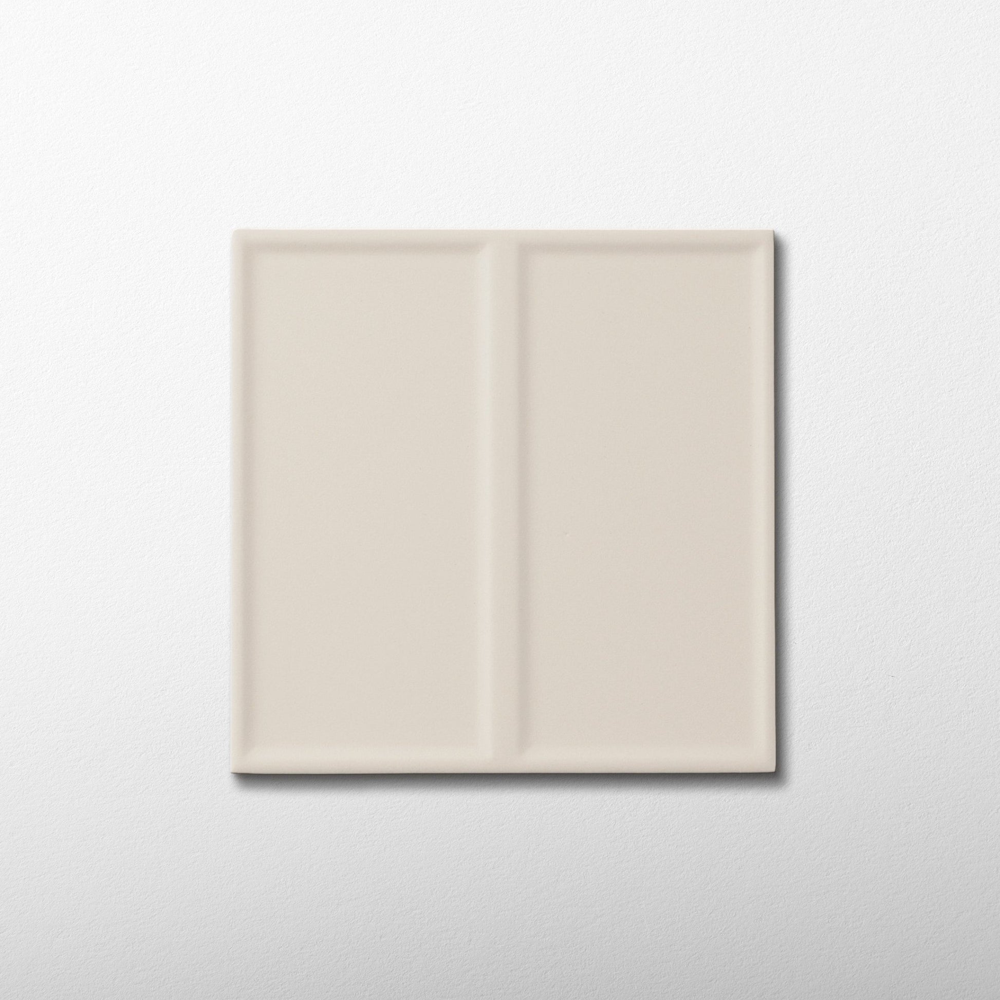 Macaron Domino Almond Butter 5x5 Matte Ceramic Tile