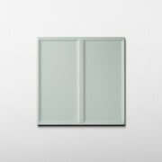 Macaron Domino Blue Cream 5x5 Matte Ceramic Tile - Cemento Collection