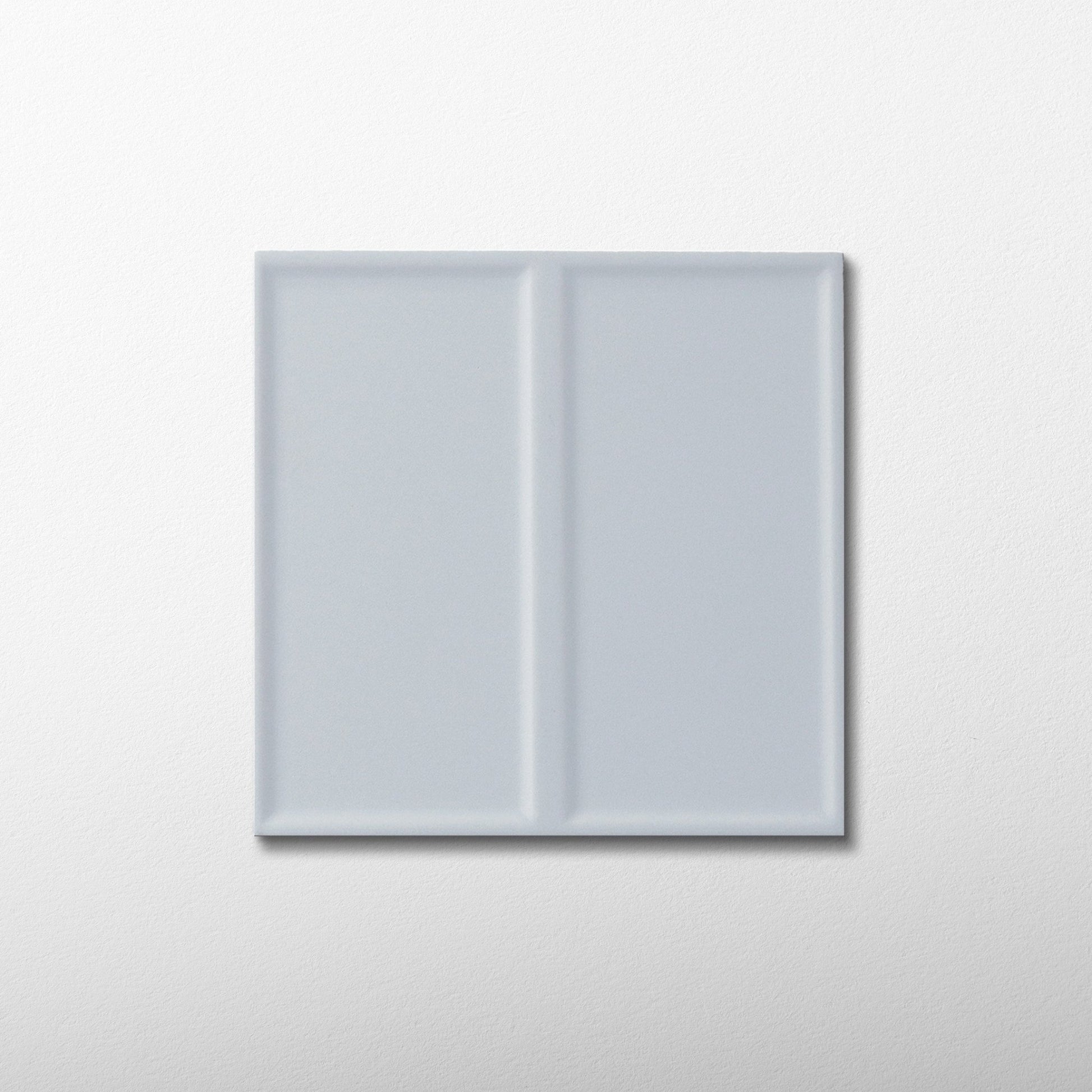 Macaron Domino Blue Cream 5x5 Matte Ceramic Tile