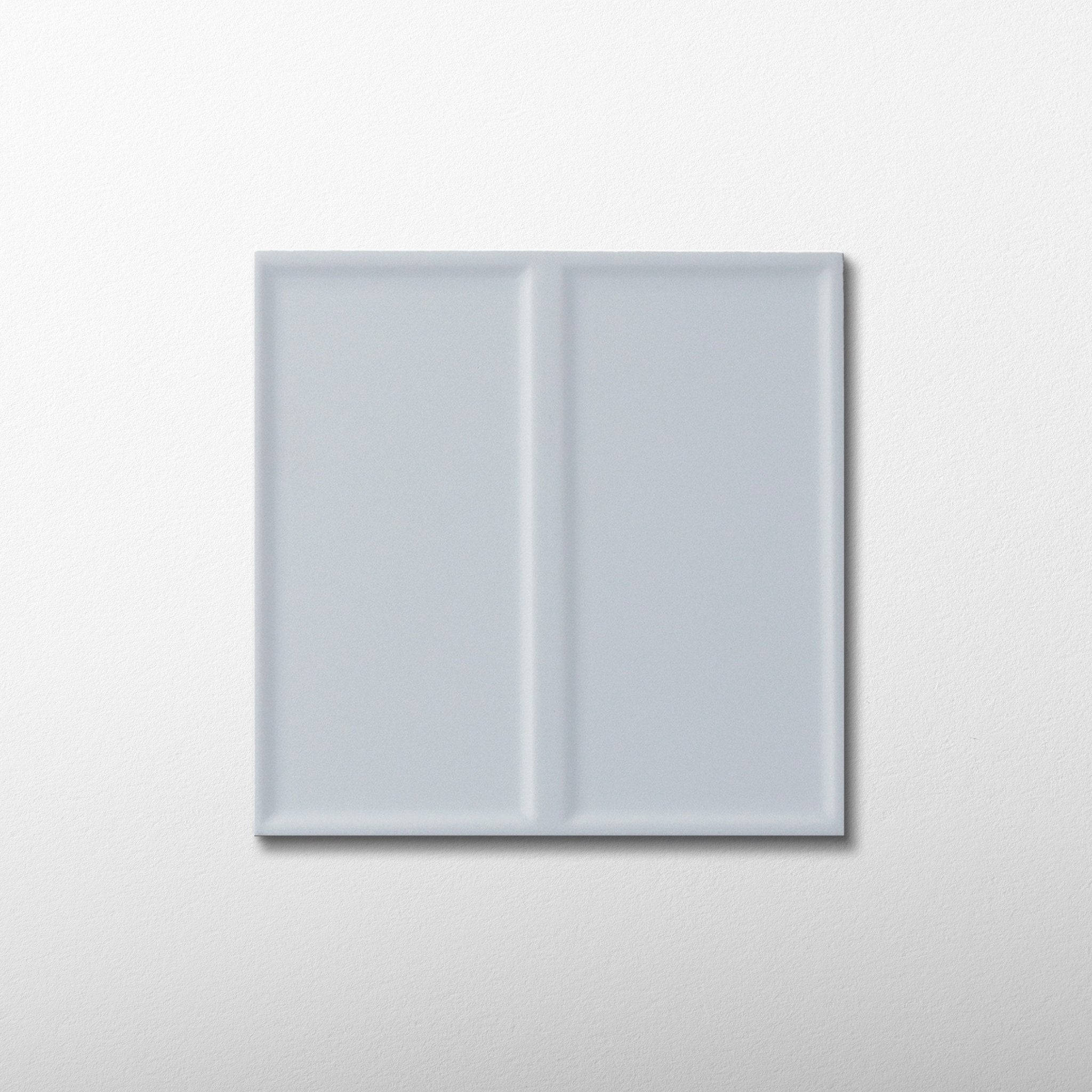 Macaron Domino Blue Cream 5x5 Matte Ceramic Tile