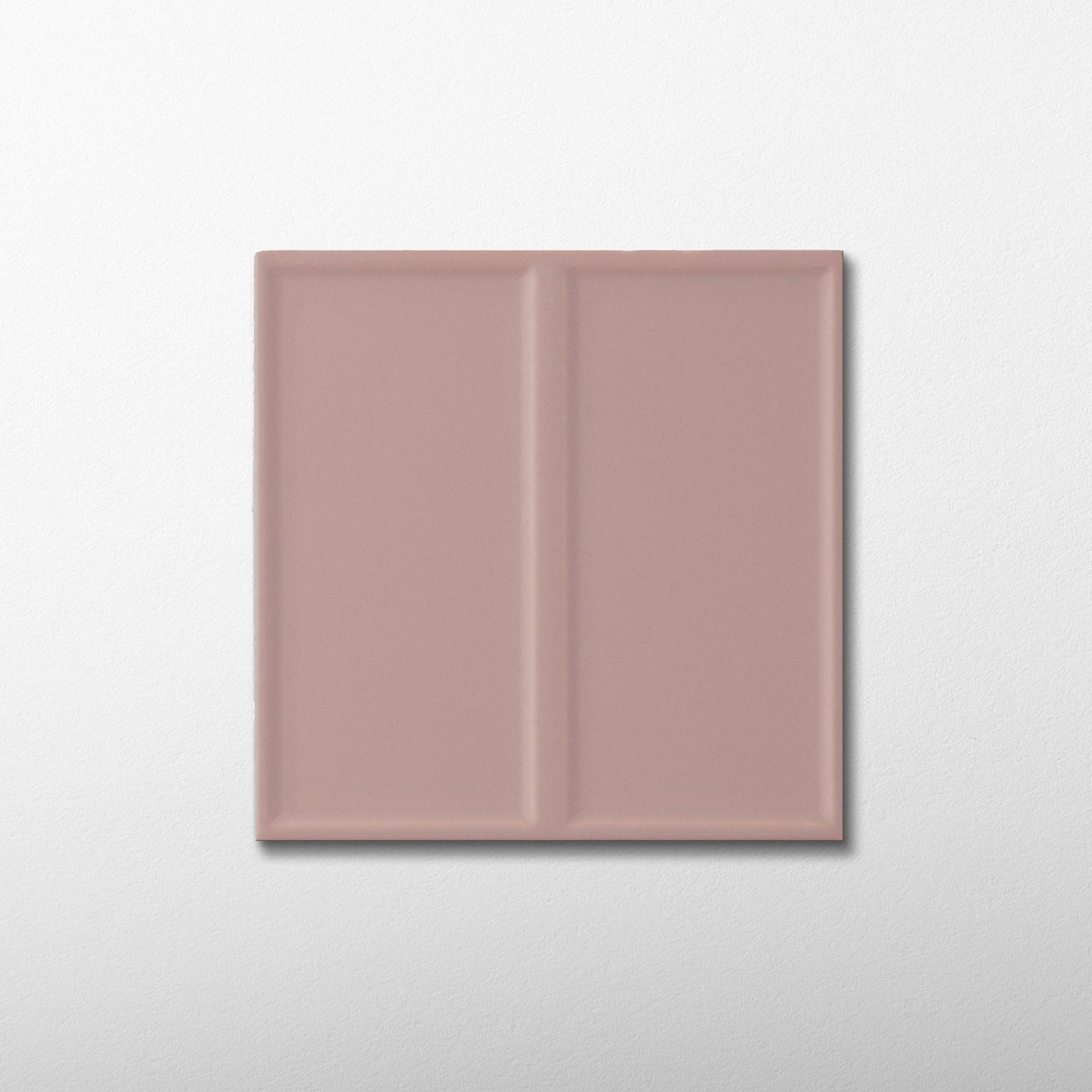 Macaron Domino Blush Toffee 5x5 Matte Ceramic Tile