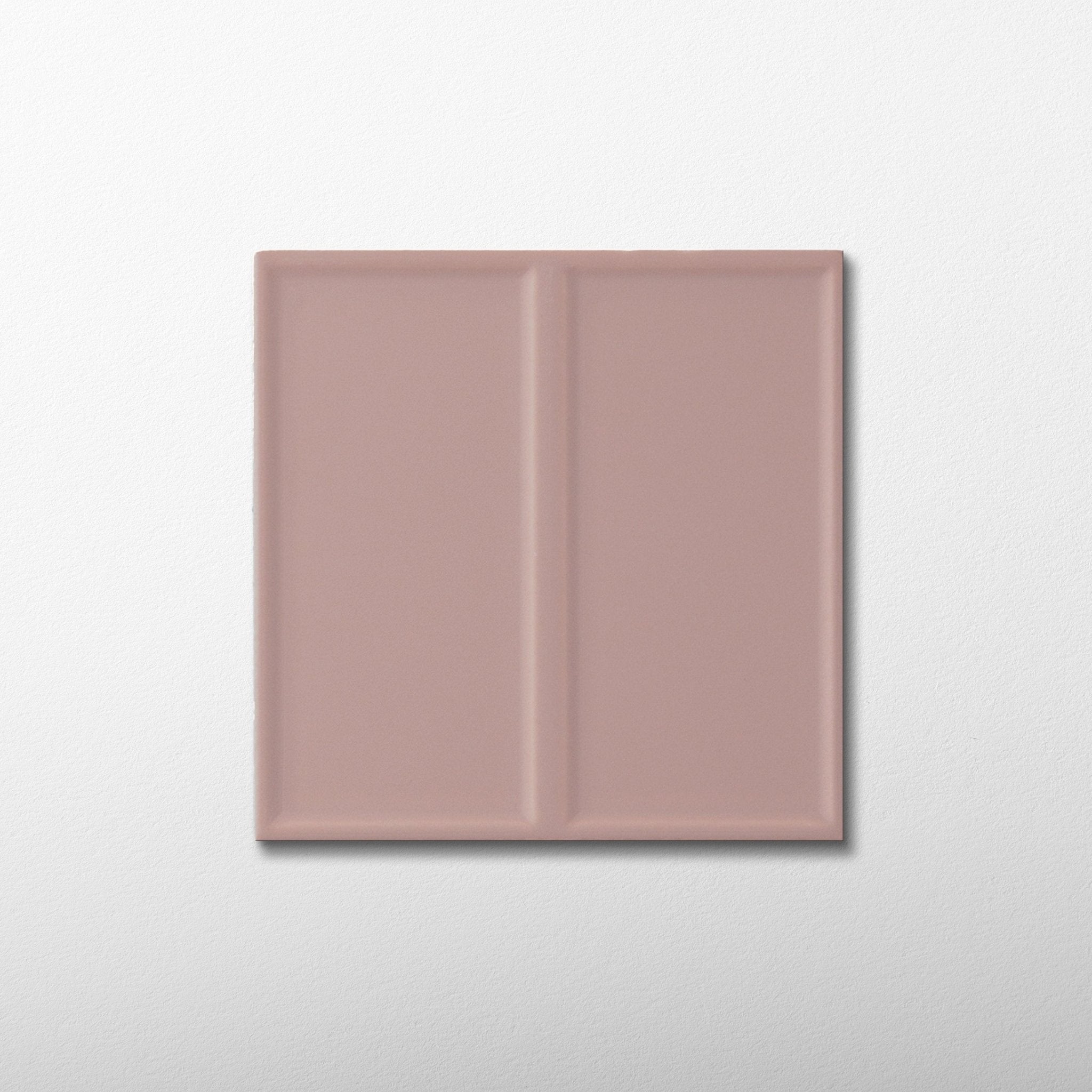 Macaron Domino Blush Toffee 5x5 Matte Ceramic Tile