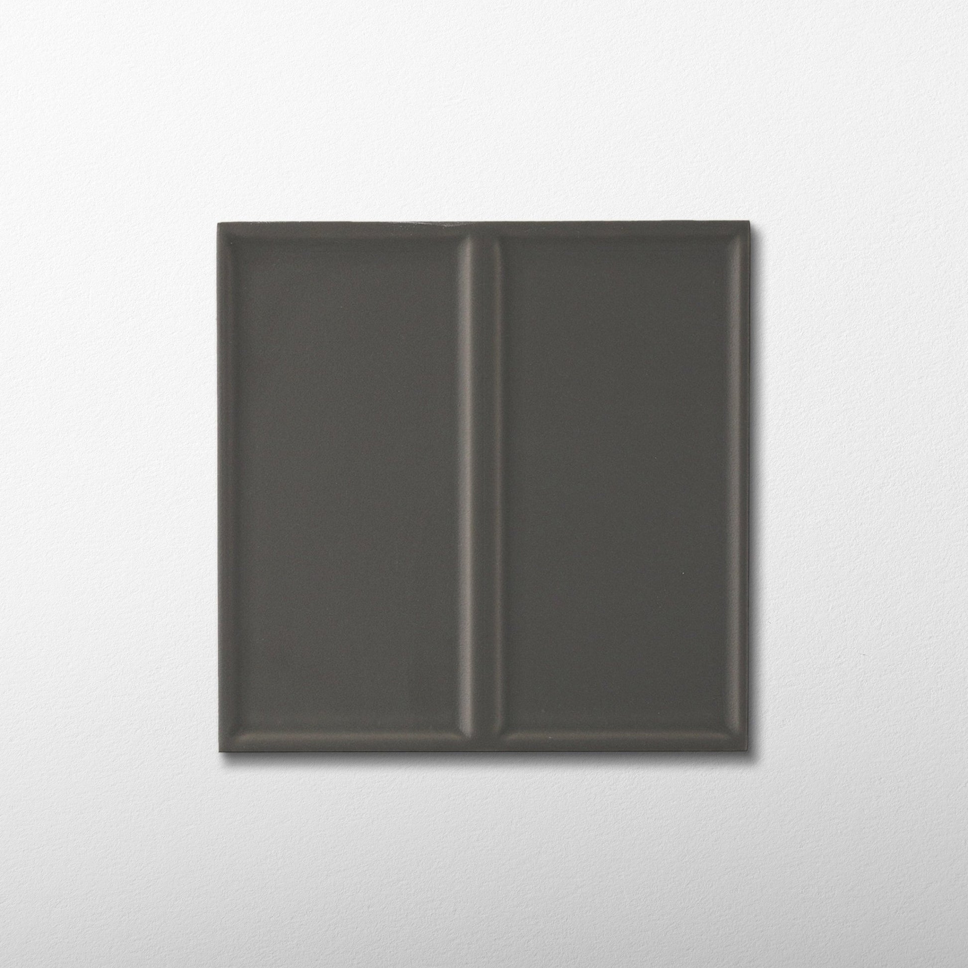 Macaron Domino Cocoa Ash 5x5 Matte Ceramic Tile