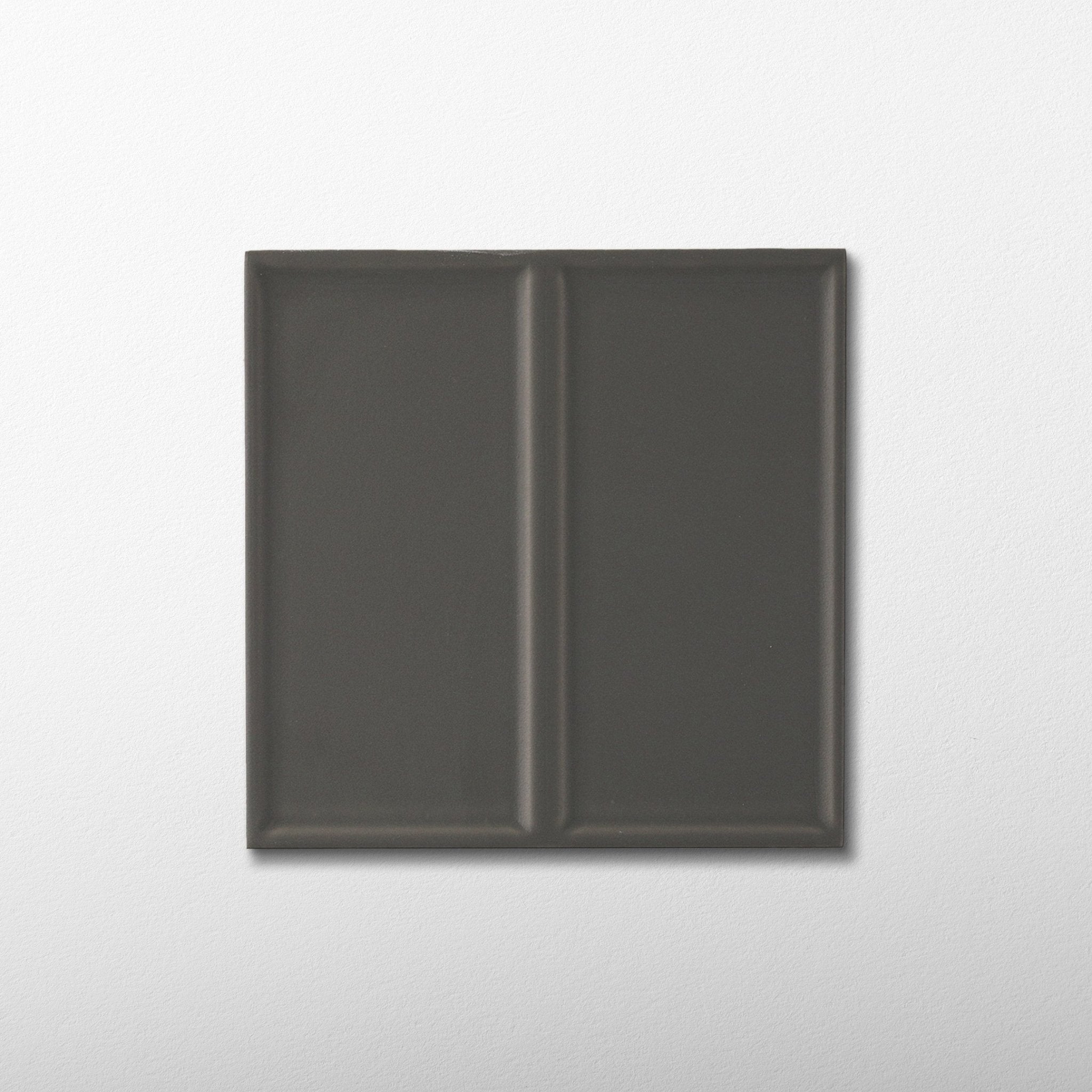 Macaron Domino Cocoa Ash 5x5 Matte Ceramic Tile