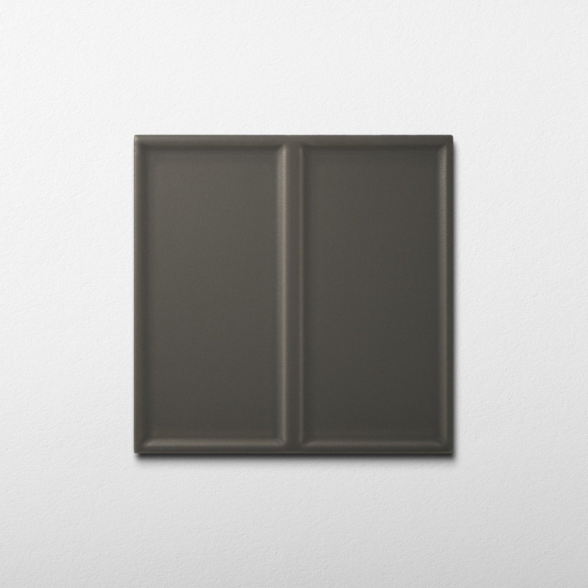 Macaron Domino Cocoa Ash 5x5 Matte Ceramic Tile - Cemento Collection