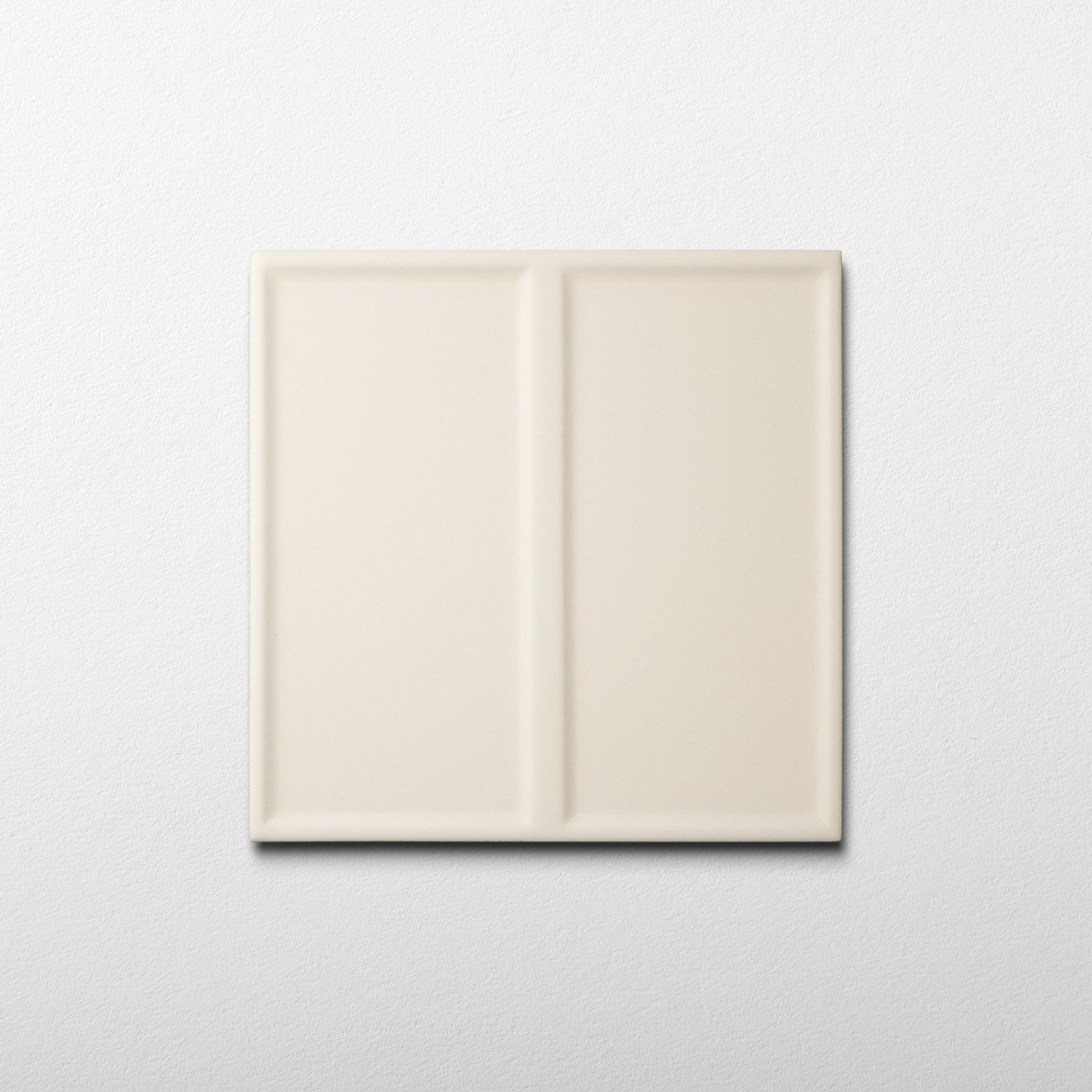 Macaron Domino Coconut Flake 5x5 Matte Ceramic Tile - Cemento Collection