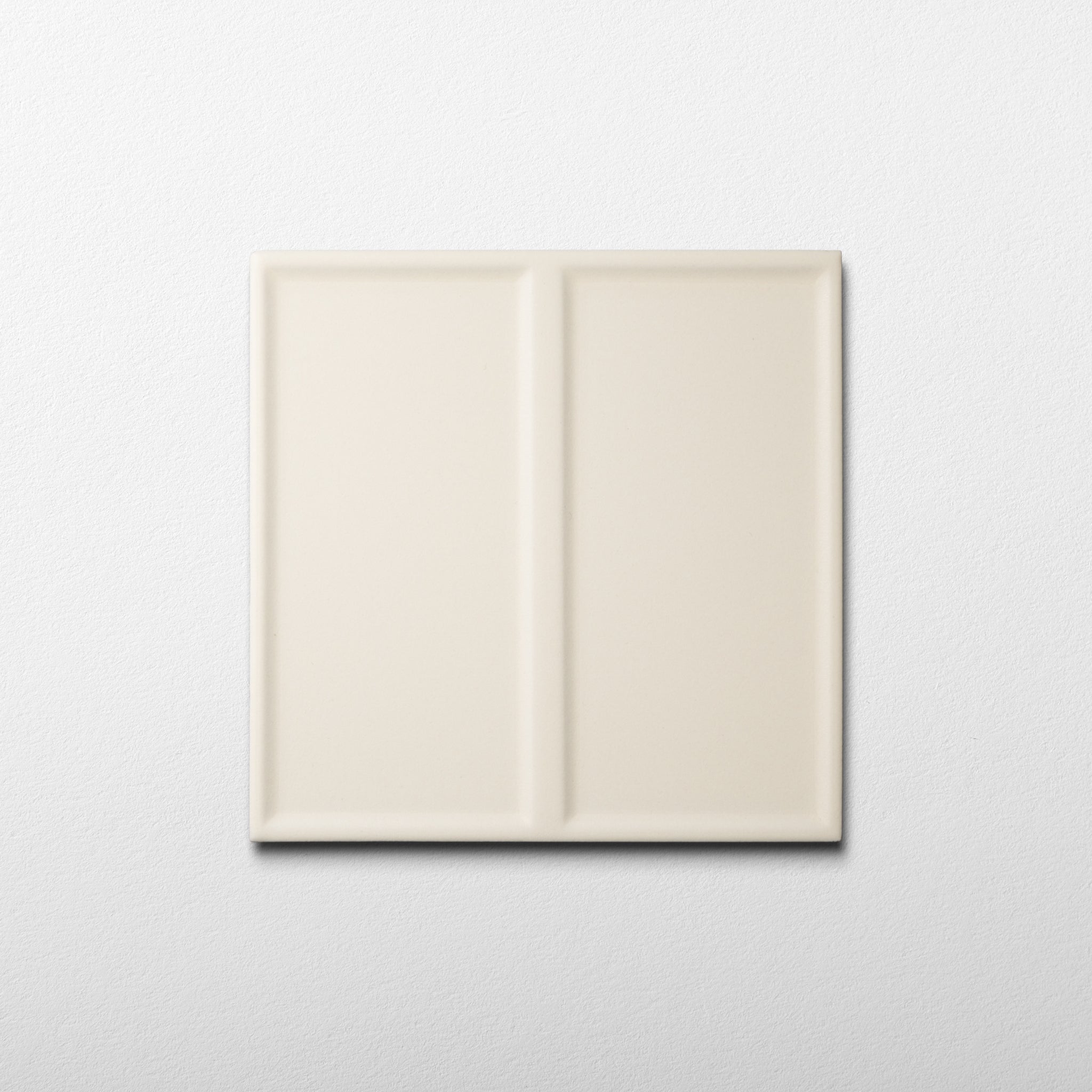 Macaron Domino Coconut Flake 5x5 Matte Ceramic Tile - Cemento Collection