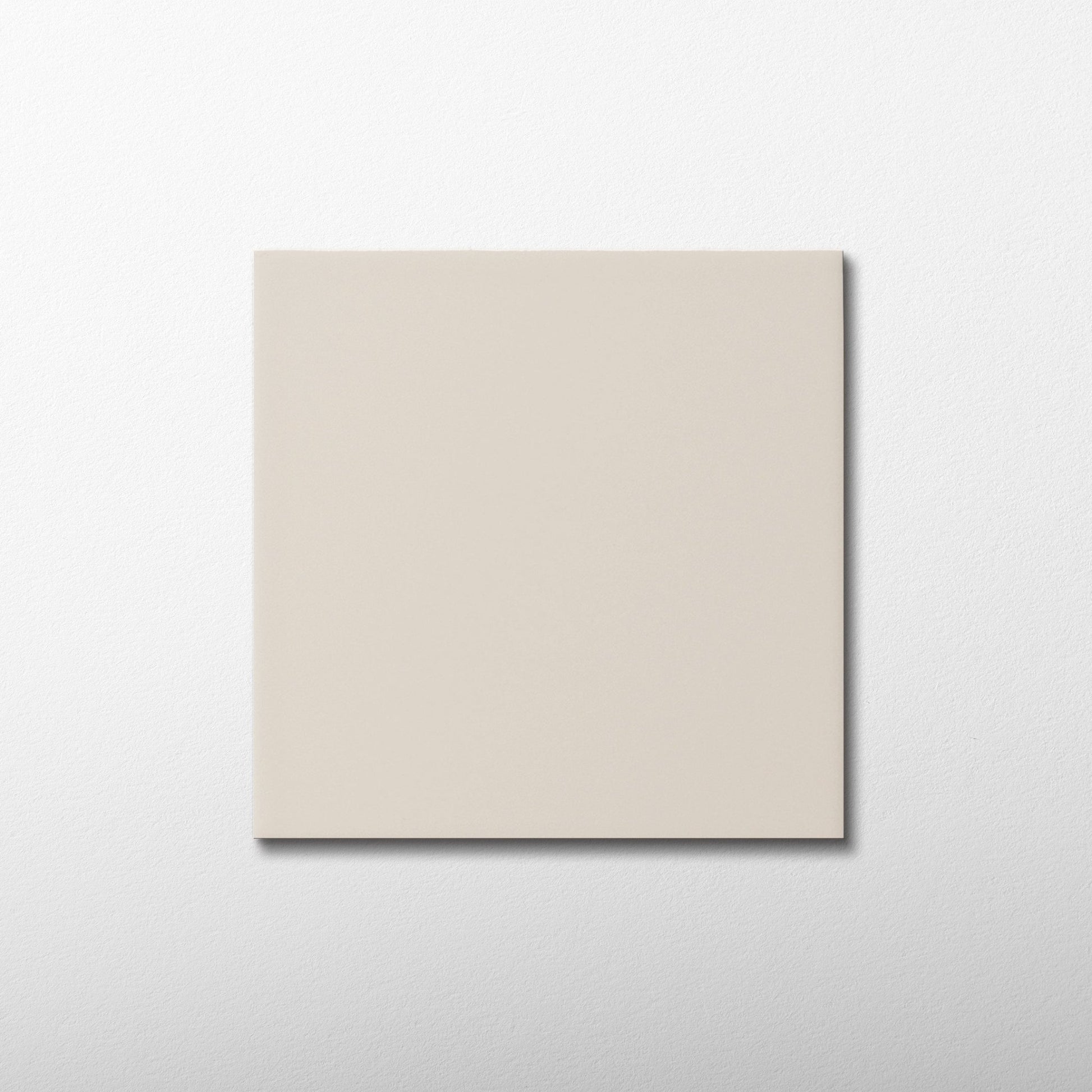 Macaron Flat Almond Butter 5x5 Matte Ceramic Tile