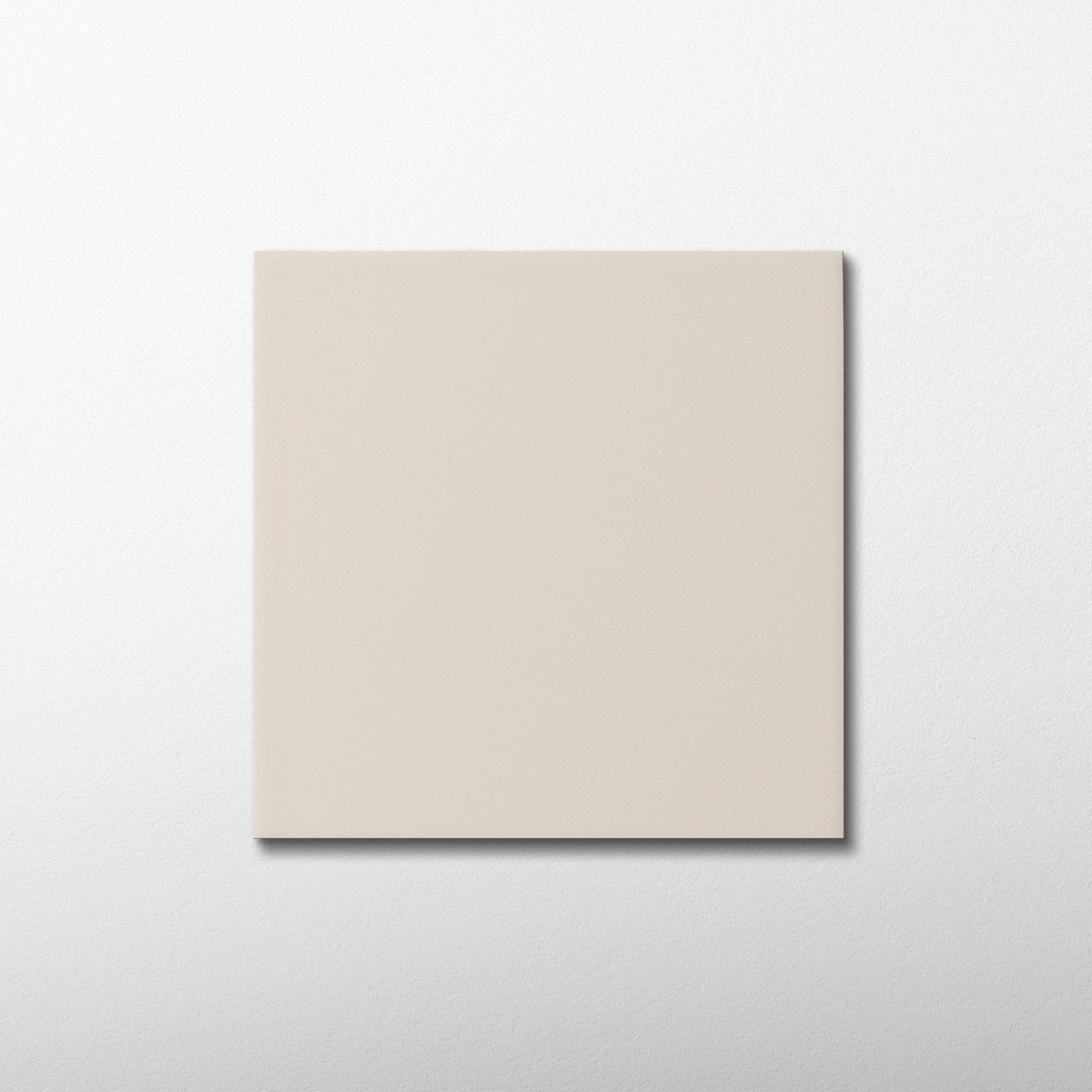 Macaron Flat Almond Butter 5x5 Matte Ceramic Tile