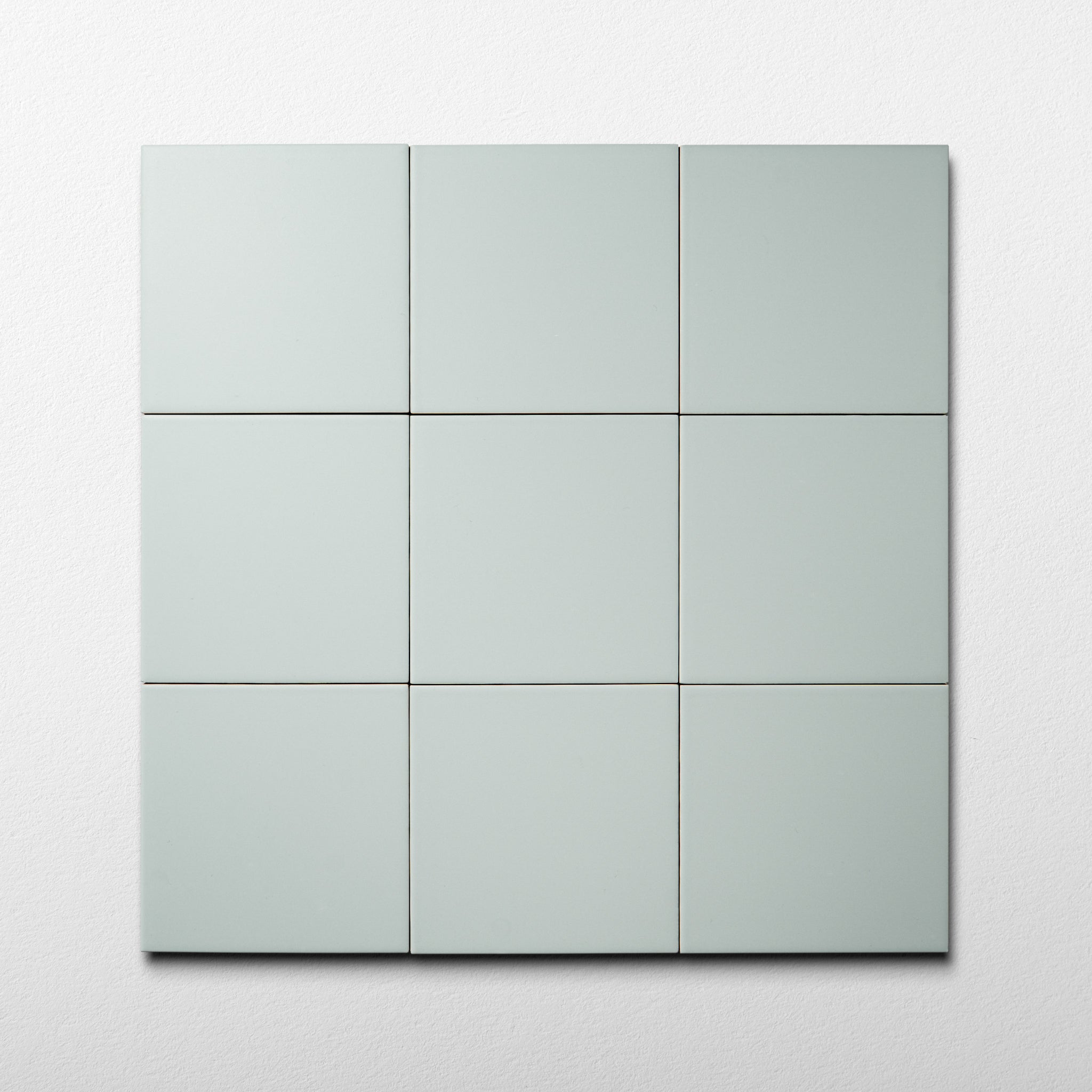 Macaron Flat Blue Cream 5x5 Matte Ceramic Tile - Cemento Collection