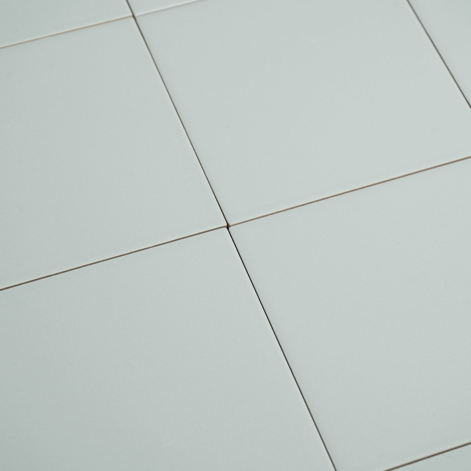 Macaron Flat Blue Cream 5x5 Matte Ceramic Tile - Cemento Collection