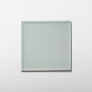 Macaron Pressed Blue Cream 5x5 Matte Ceramic Tile - Cemento Collection