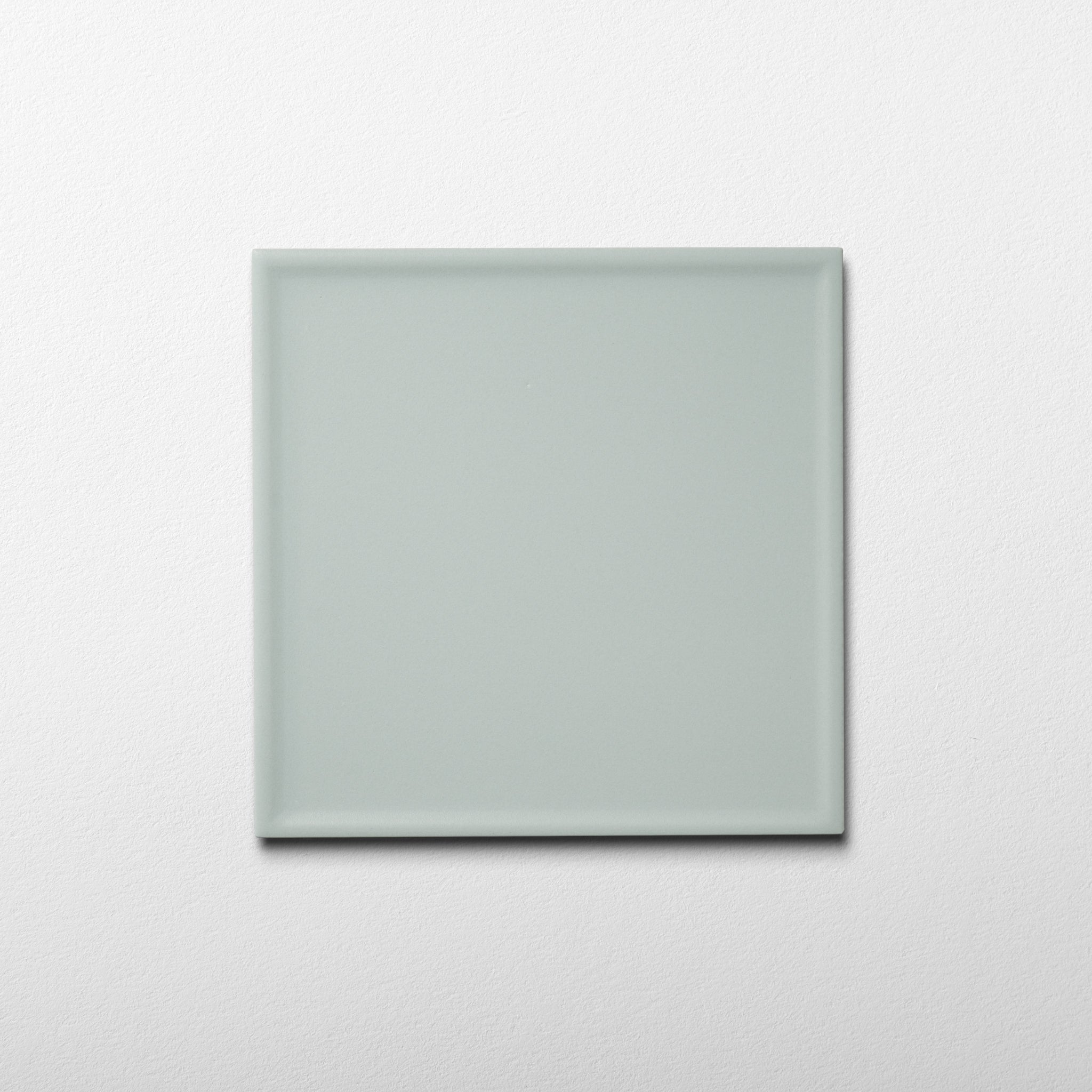 Macaron Pressed Blue Cream 5x5 Matte Ceramic Tile - Cemento Collection