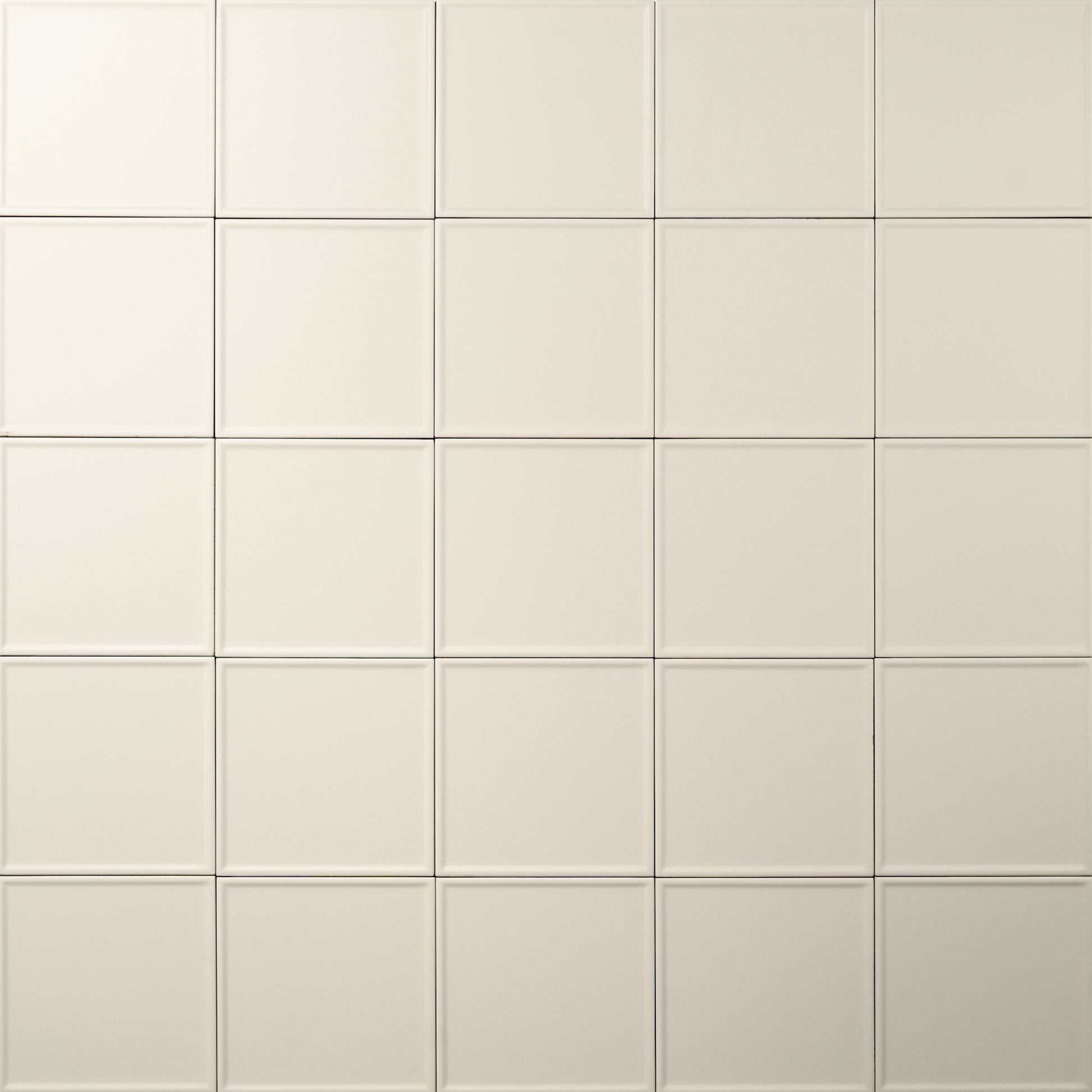 Macaron Pressed Coconut Flake 5x5 Matte Ceramic Tile - Cemento Collection
