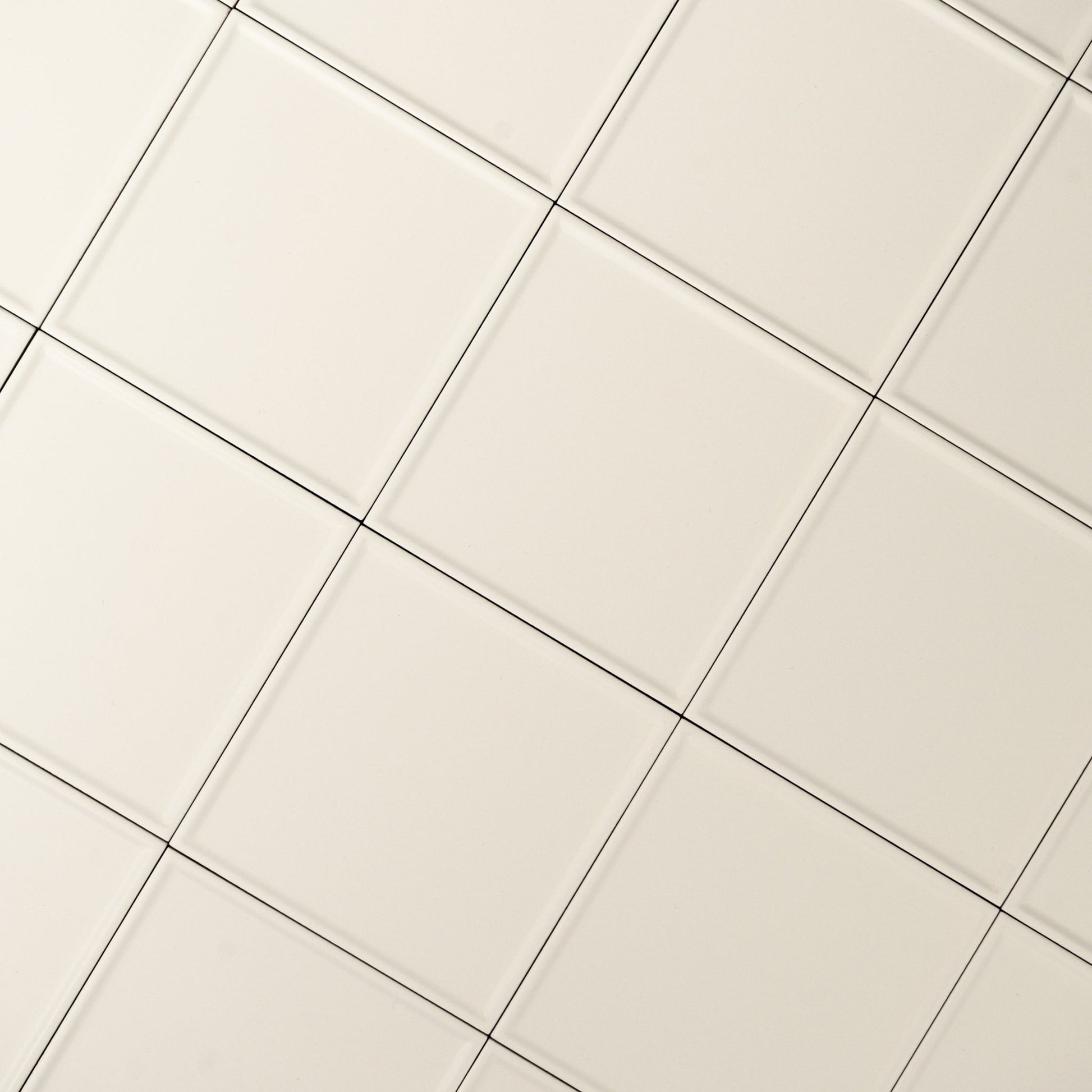 Macaron Pressed Coconut Flake 5x5 Matte Ceramic Tile - Cemento Collection