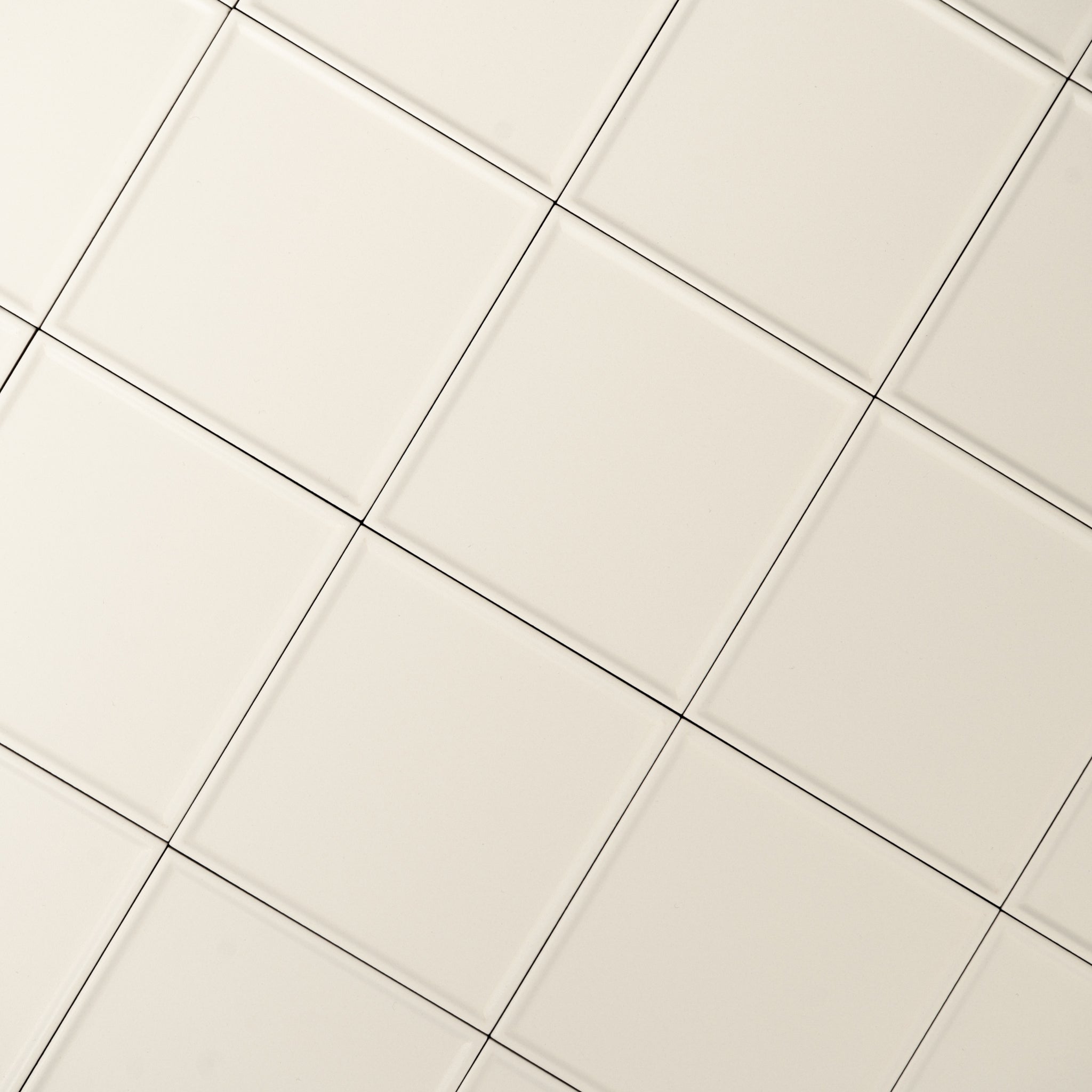 Macaron Pressed Coconut Flake 5x5 Matte Ceramic Tile - Cemento Collection