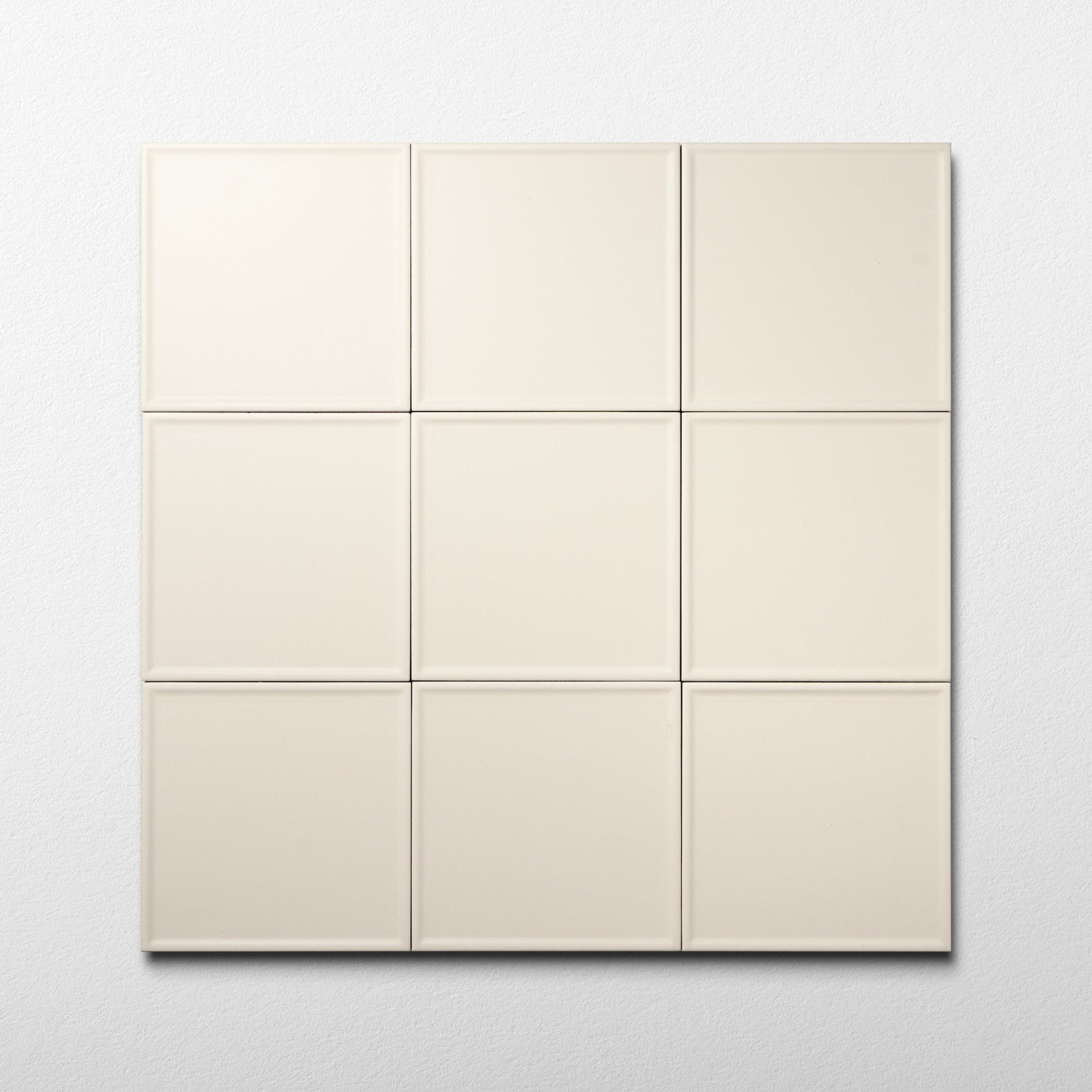 Macaron Pressed Coconut Flake 5x5 Matte Ceramic Tile - Cemento Collection