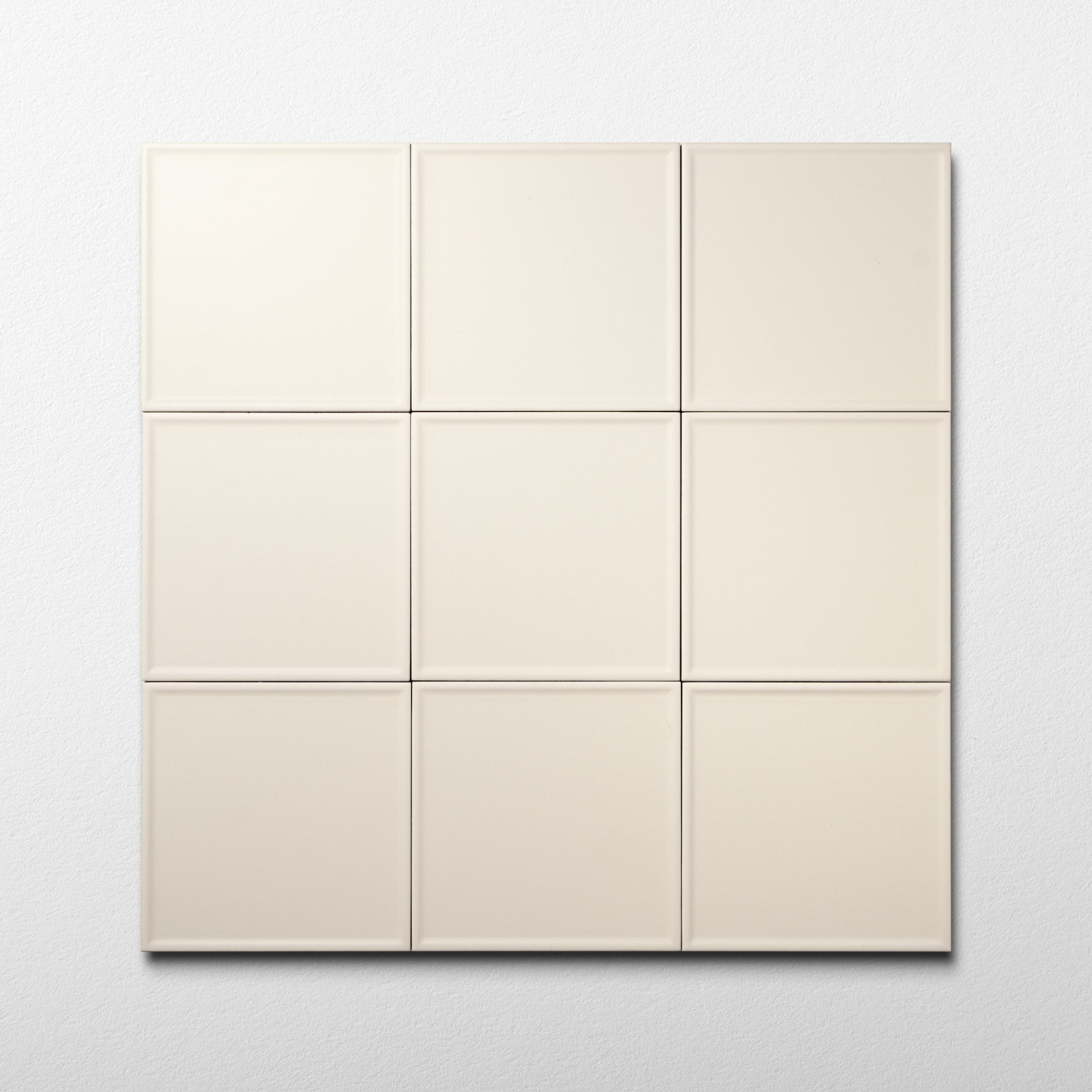 Macaron Pressed Coconut Flake 5x5 Matte Ceramic Tile - Cemento Collection