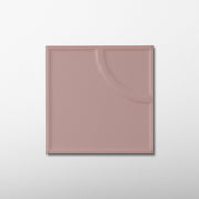 Macaron Radius Blush Toffee 5x5 Matte Ceramic Tile