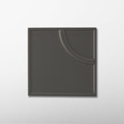 Macaron Radius Cocoa Ash 5x5 Matte Ceramic Tile