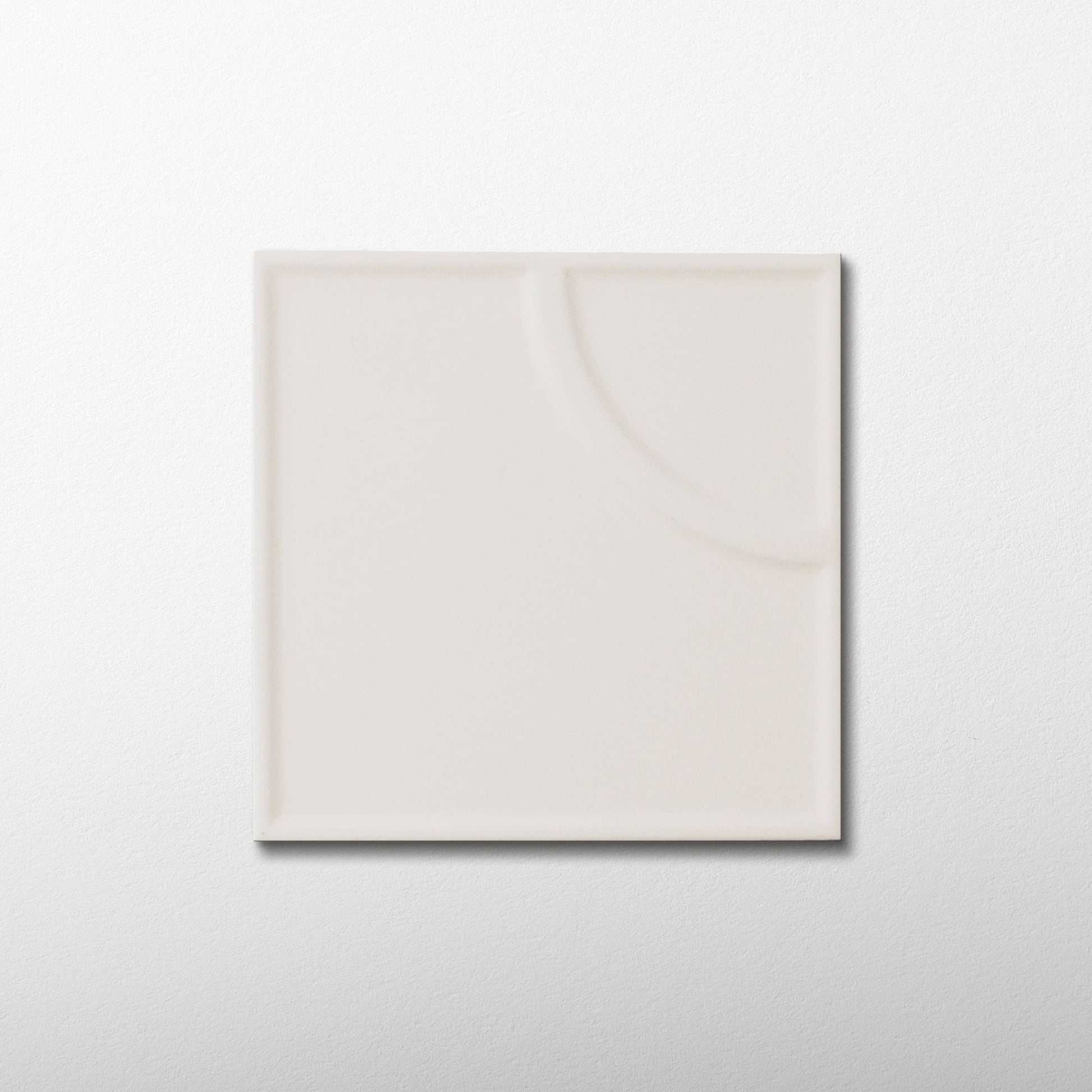 Macaron Radius Coconut Flake 5x5 Matte Ceramic Tile