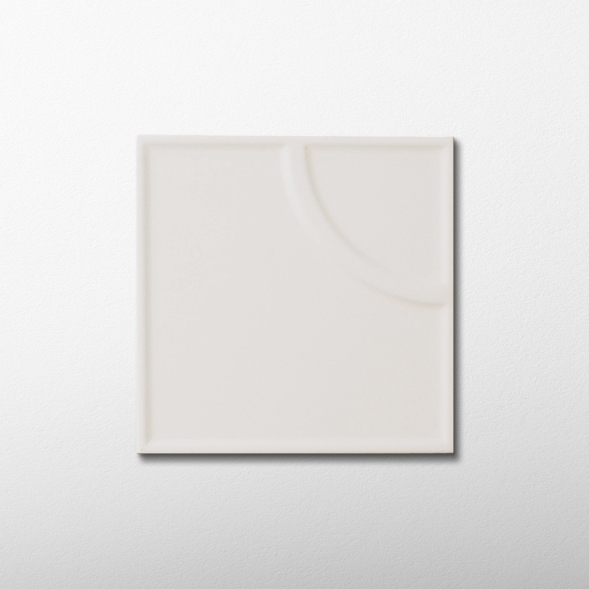 Macaron Radius Coconut Flake 5x5 Matte Ceramic Tile