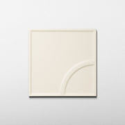 Macaron Radius Coconut Flake 5x5 Matte Ceramic Tile - Cemento Collection