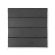 Manhattan Brick 2.5x10 Black Matte Porcelain Tile - Cemento Collection