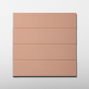 Manhattan Brick 2.5x10 Blush Pink Matte Porcelain Tile