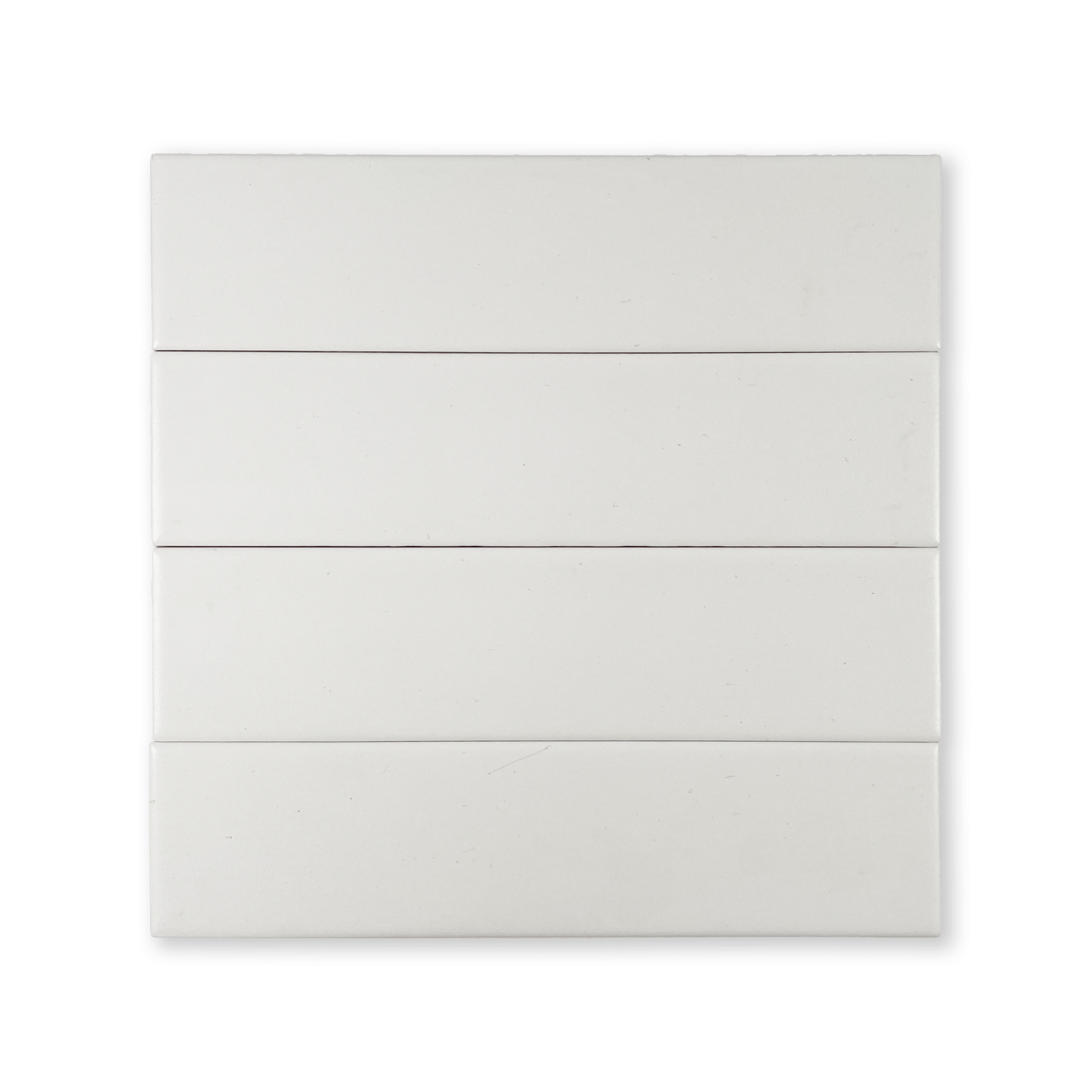 Manhattan Brick 2.5x10 Snow White Matte Porcelain Tile - Lot of 122.94 Sq ft - Cemento Collection