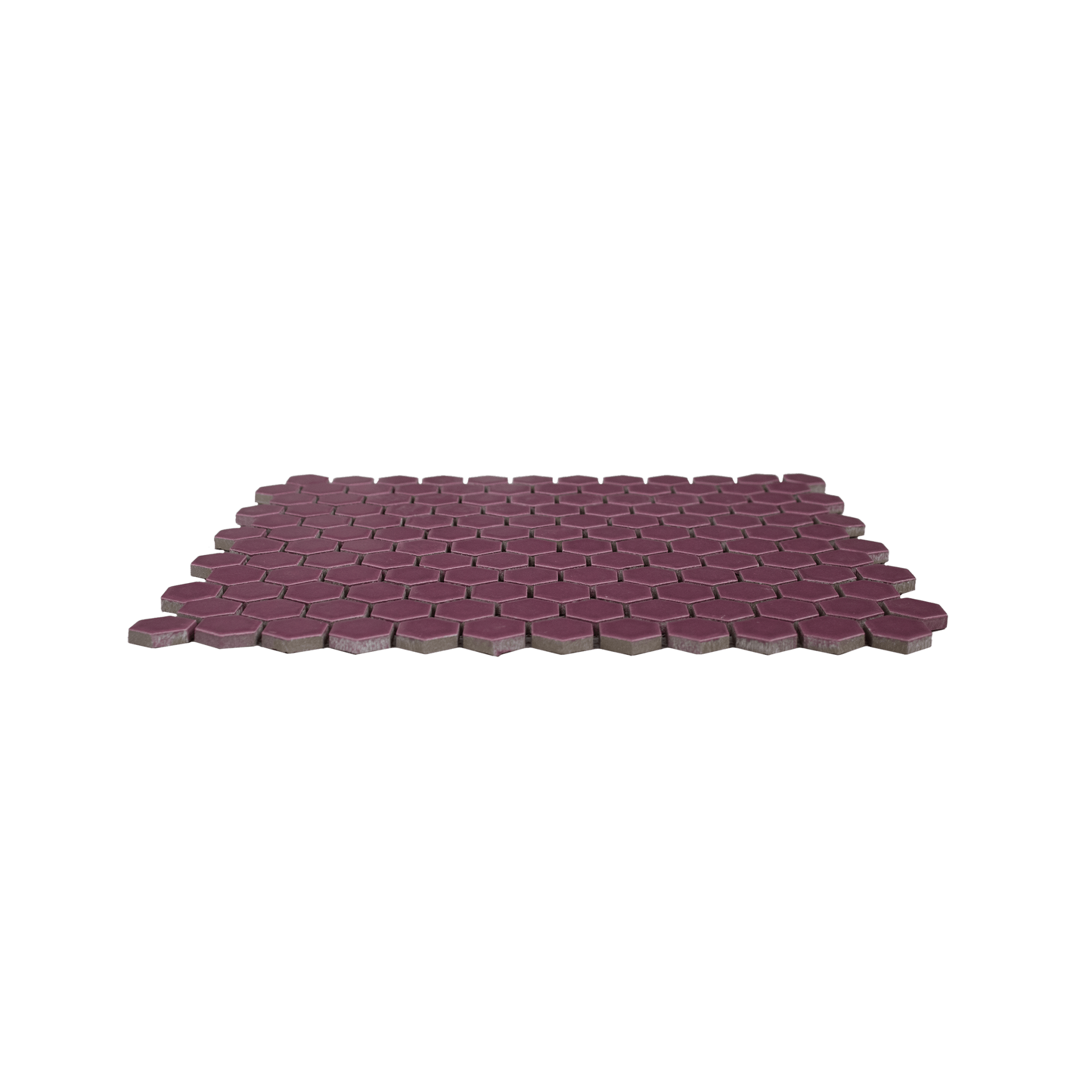 Mellow Mauve 1" Hexagon Matte Porcelain Mosaic Tile - Cemento Collection