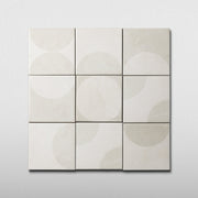 Moonlit Circular Dolomite White Porcelain Tile