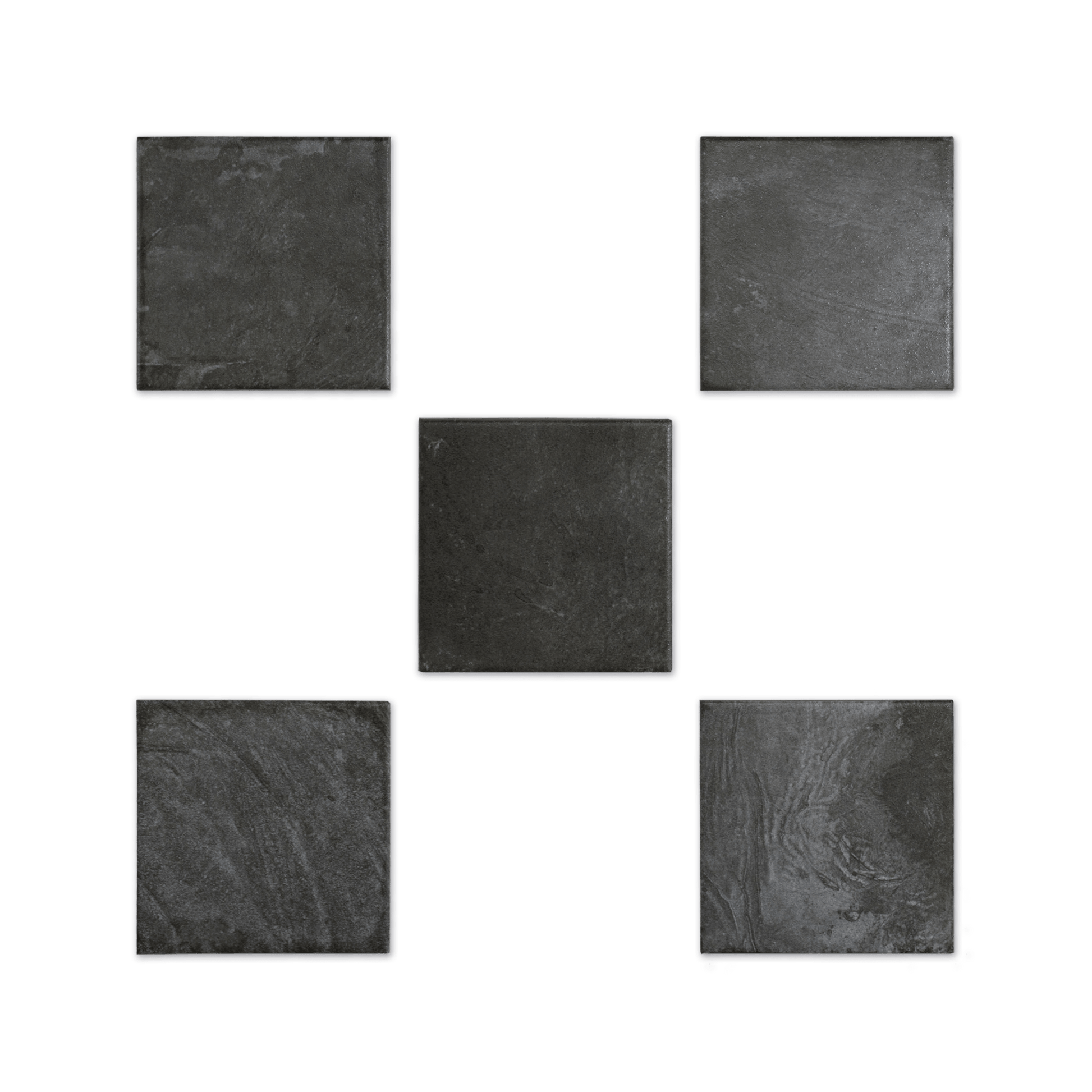 Moonlit Flat Silver Grey Porcelain Tile - Cemento Collection