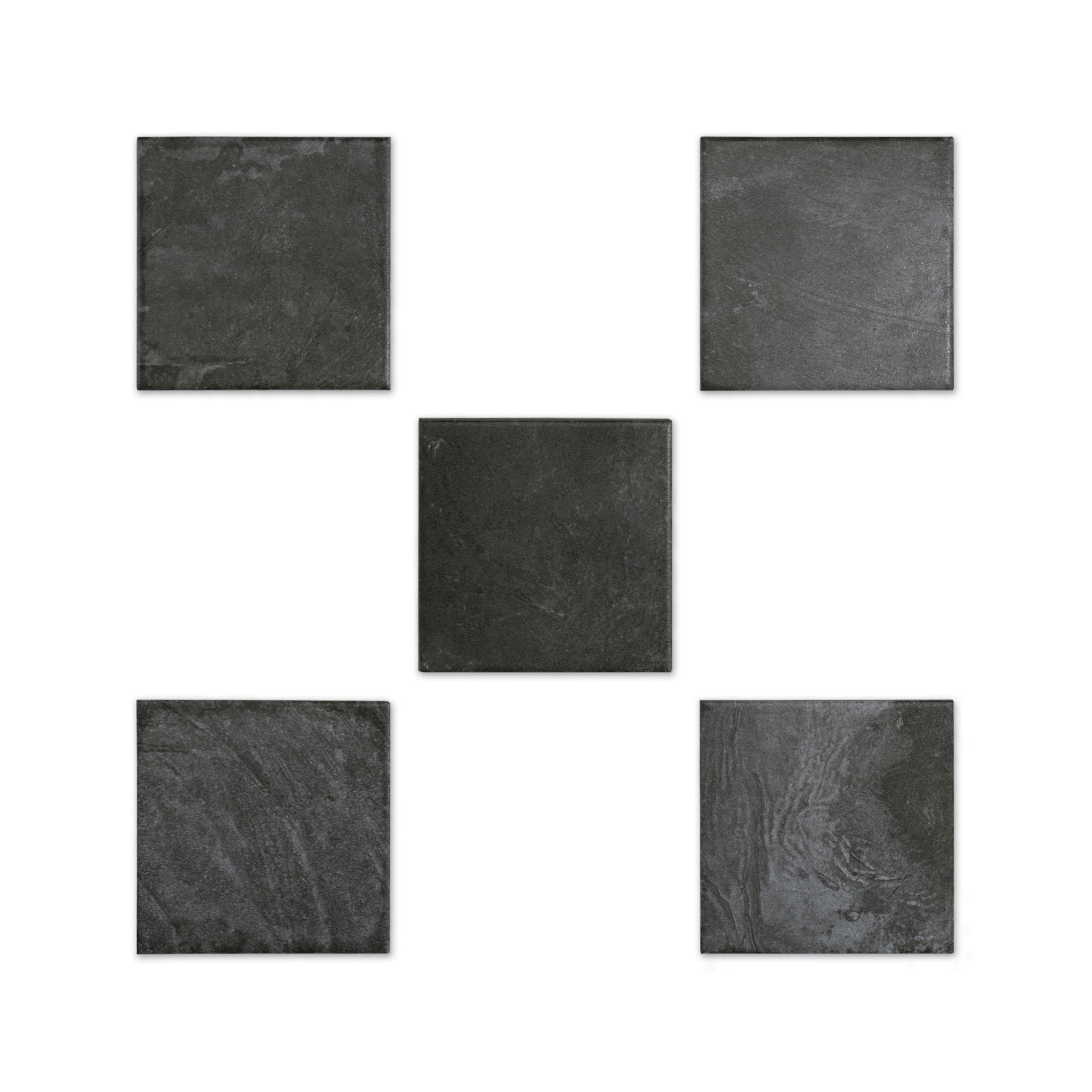 Moonlit Flat Silver Grey Porcelain Tile - Cemento Collection