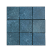 Moonlit Flat Tide Blue Porcelain Tile - Cemento Collection
