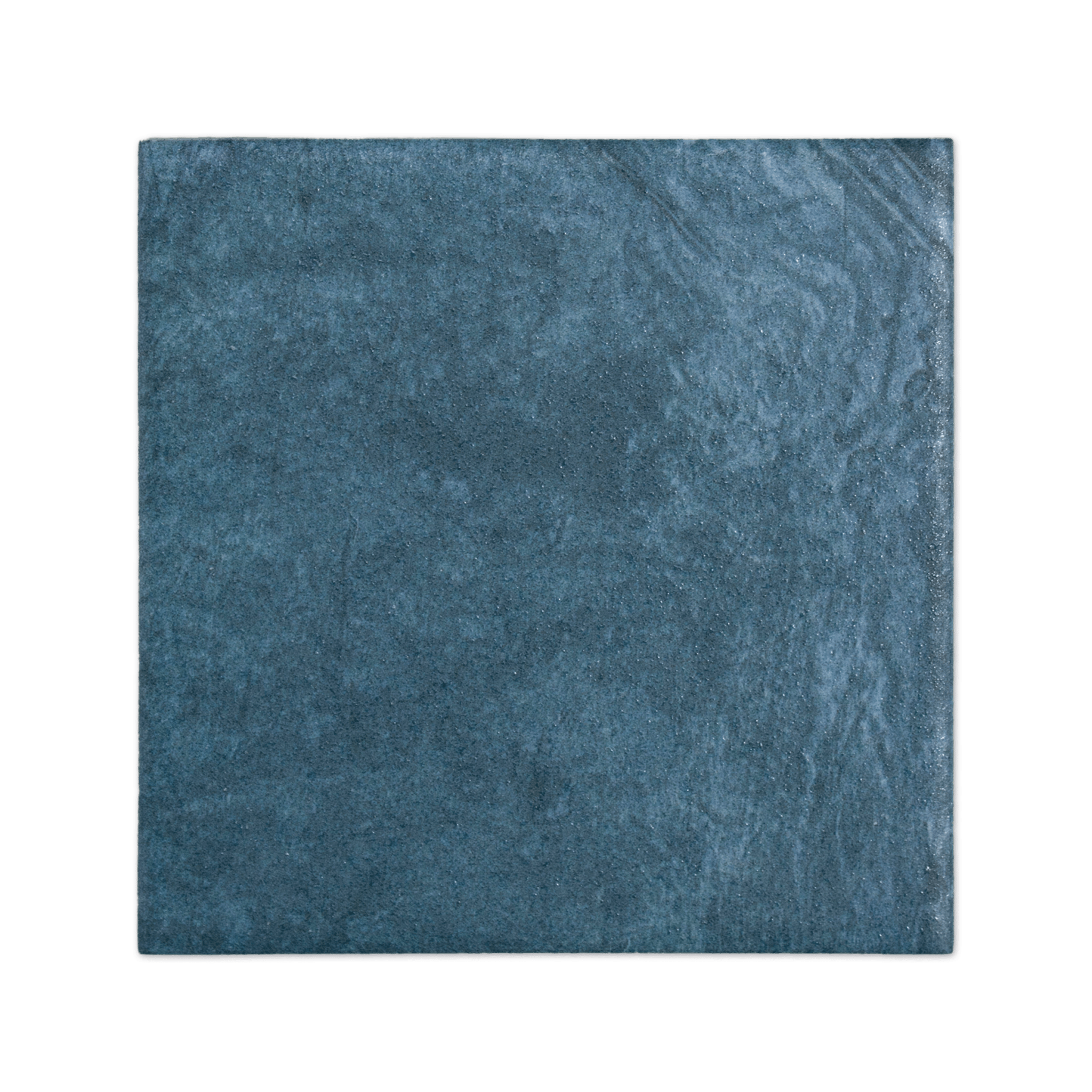 Moonlit Flat Tide Blue Porcelain Tile - Cemento Collection