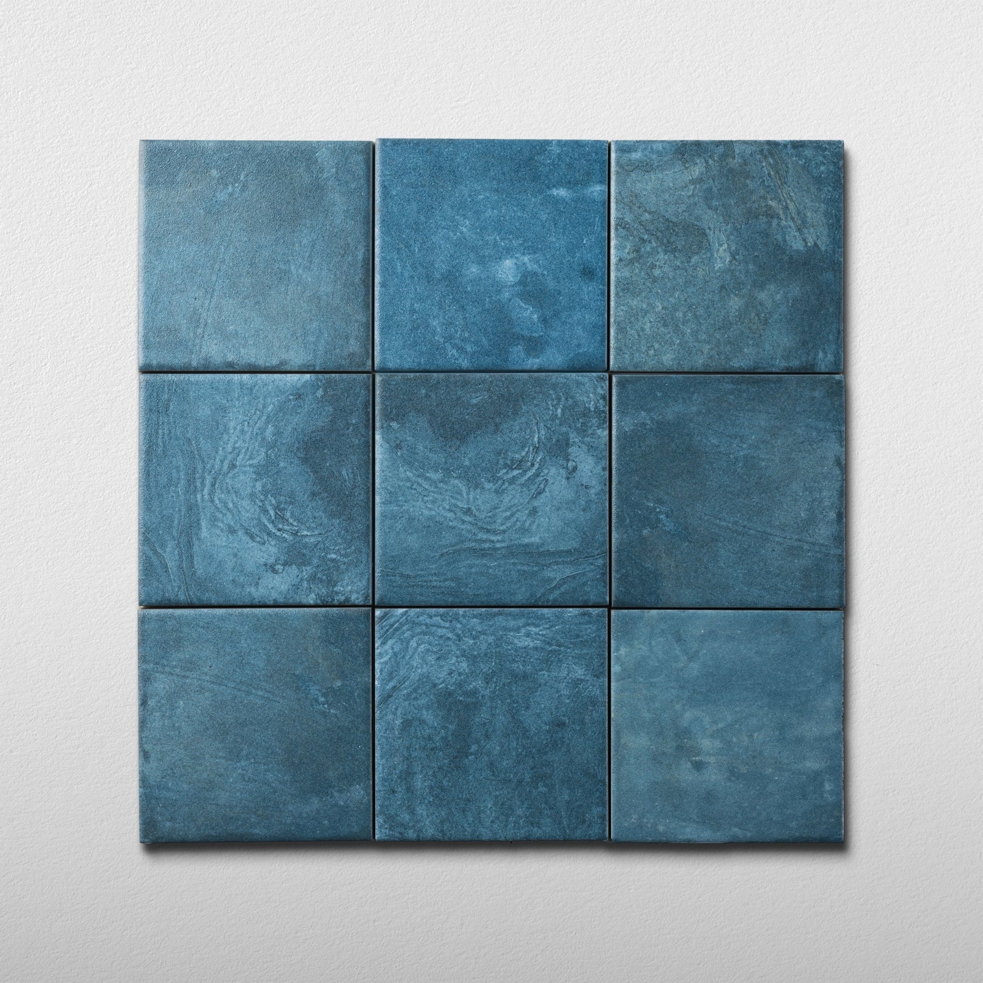 Moonlit Flat Tide Blue Porcelain Tile