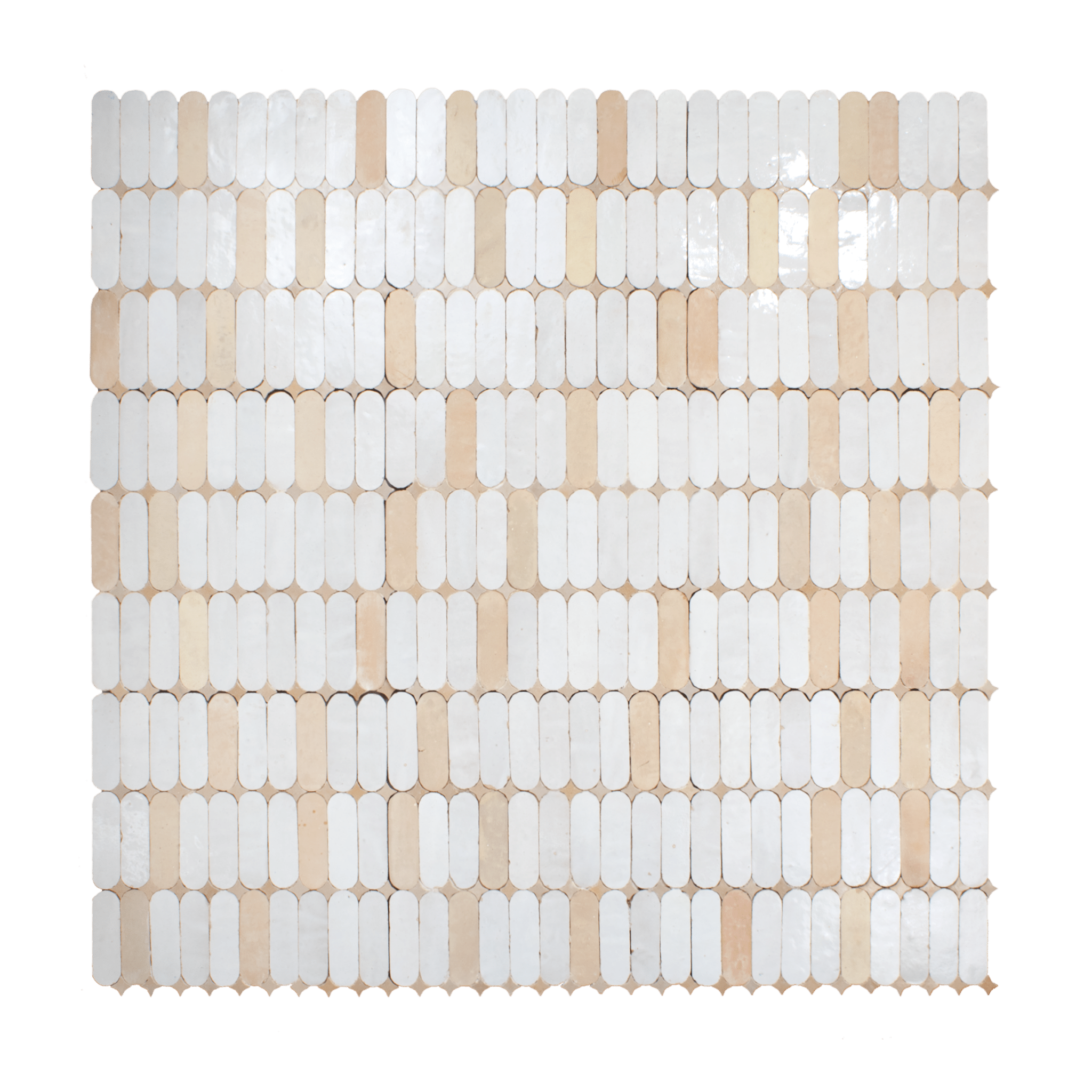 Moroccan Zellige Akka Mosaic Tile - Cemento Collection