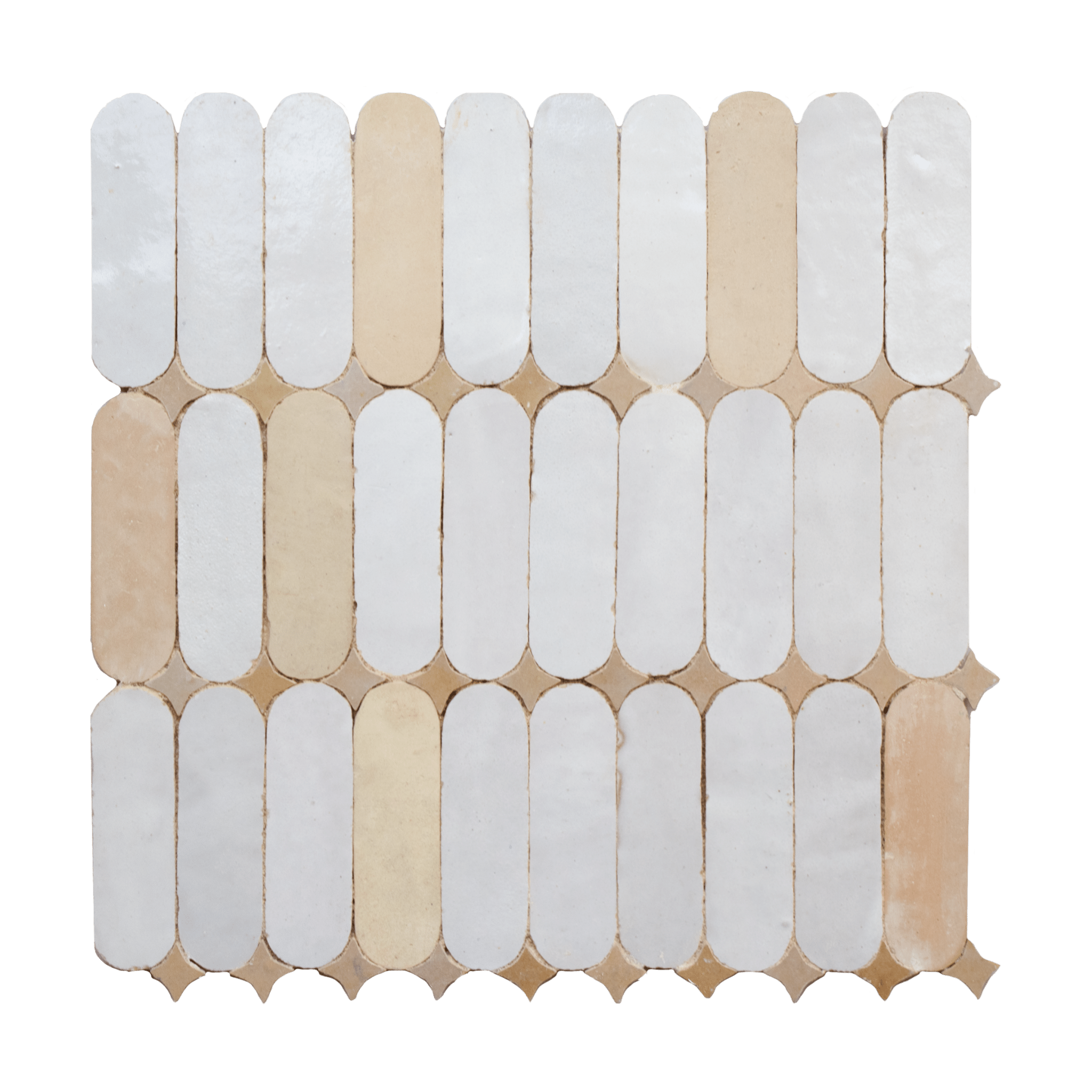 Moroccan Zellige Akka Mosaic Tile - Cemento Collection