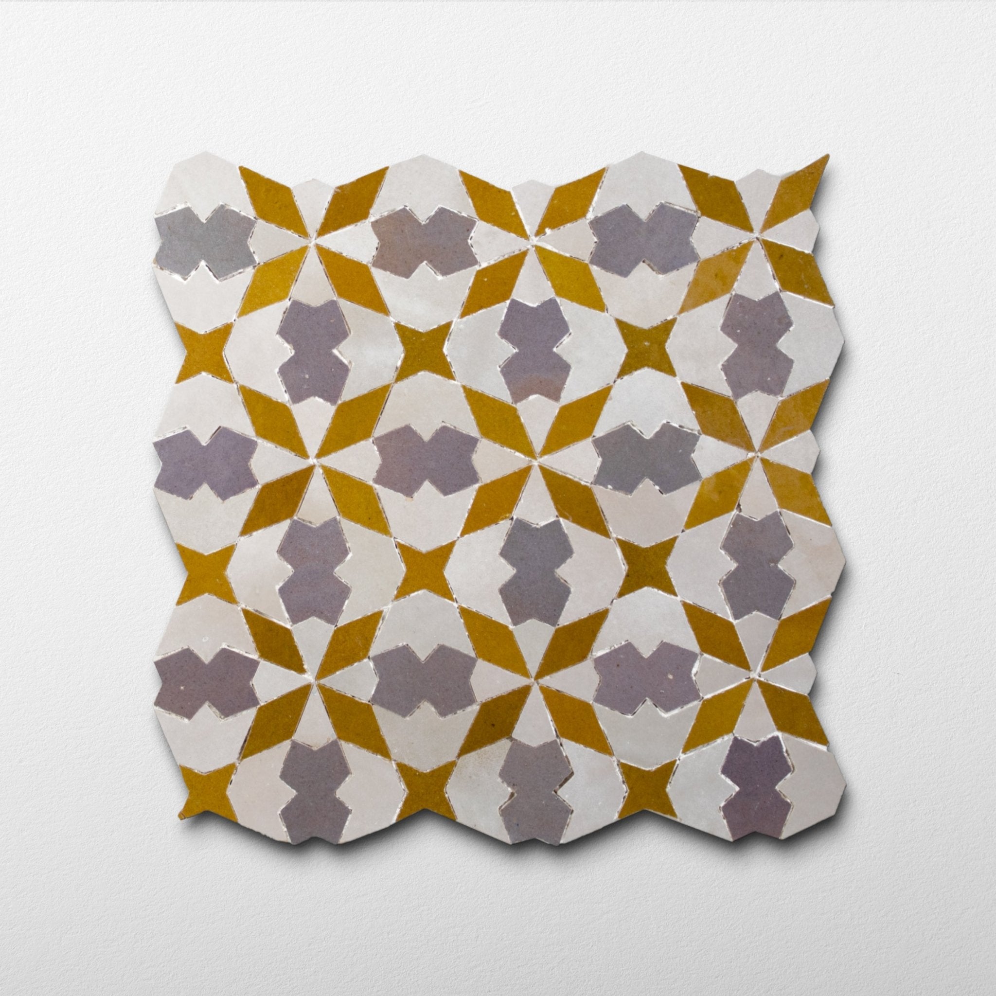 Moroccan Zellige Barbate Mosaic Tile - Cemento Collection