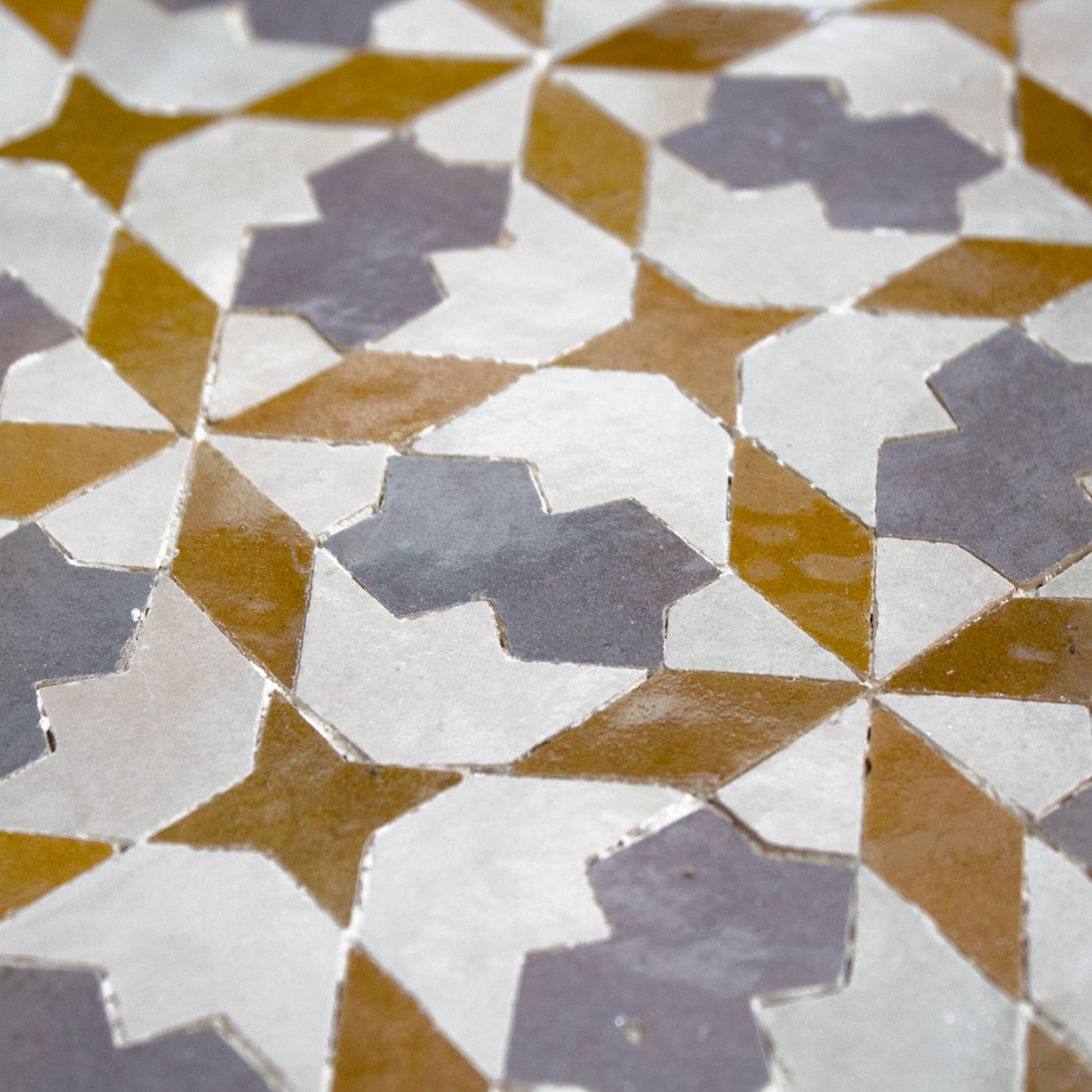 Moroccan Zellige Barbate Mosaic Tile - Cemento Collection