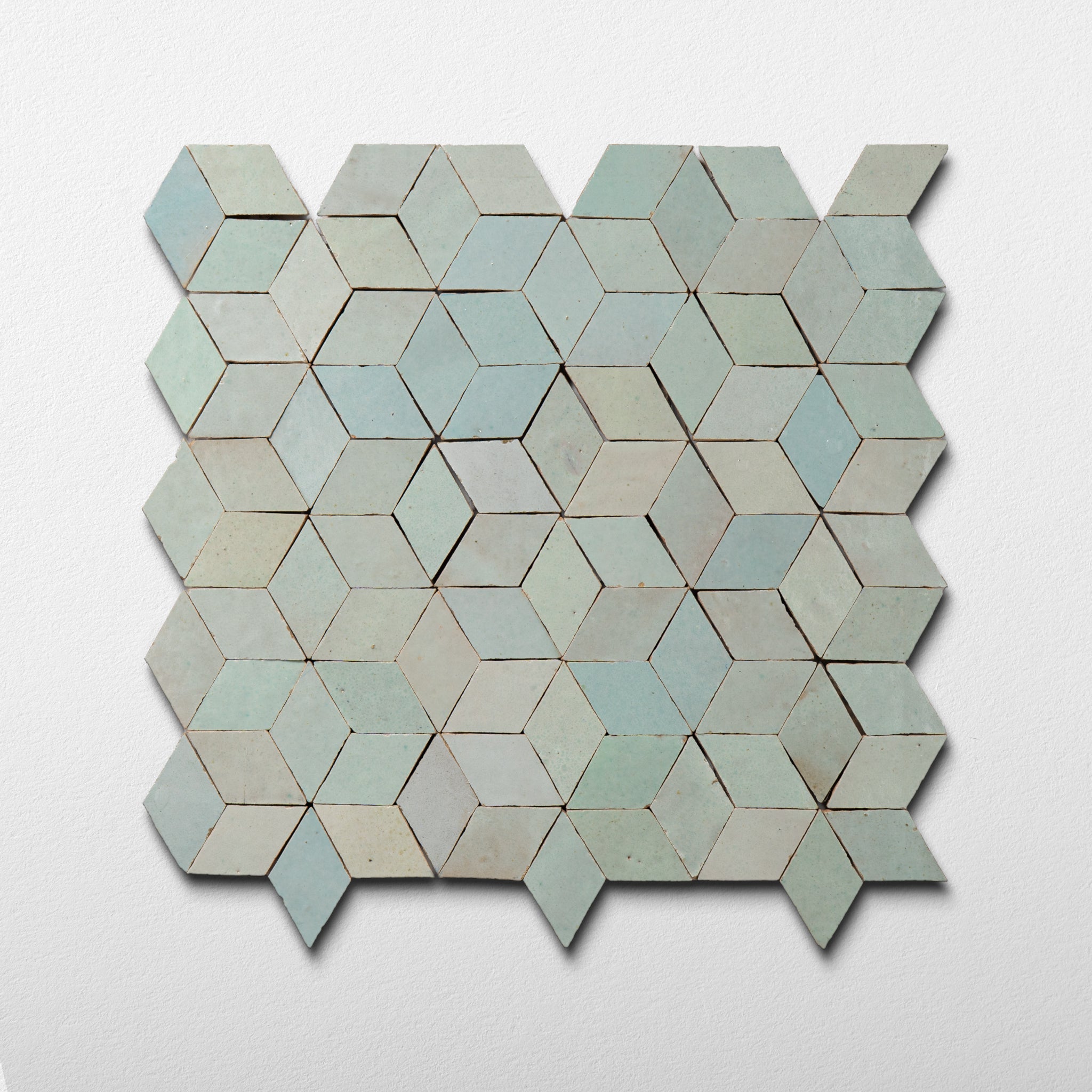 Moroccan Zellige Estapona Mosaic Tile - Cemento Collection