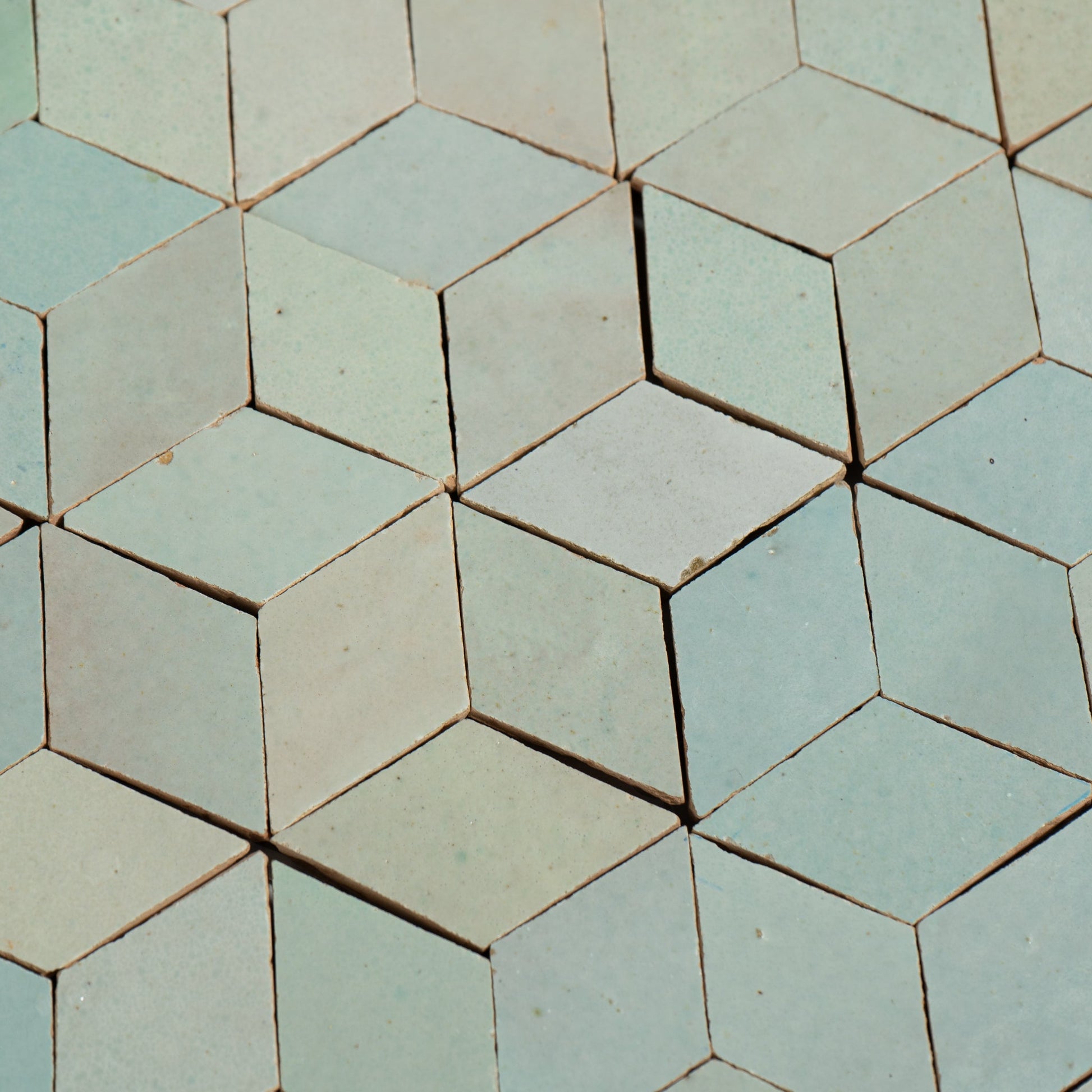 Moroccan Zellige Estapona Mosaic Tile - Cemento Collection