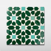Moroccan Zellige Garden Green Mosaic