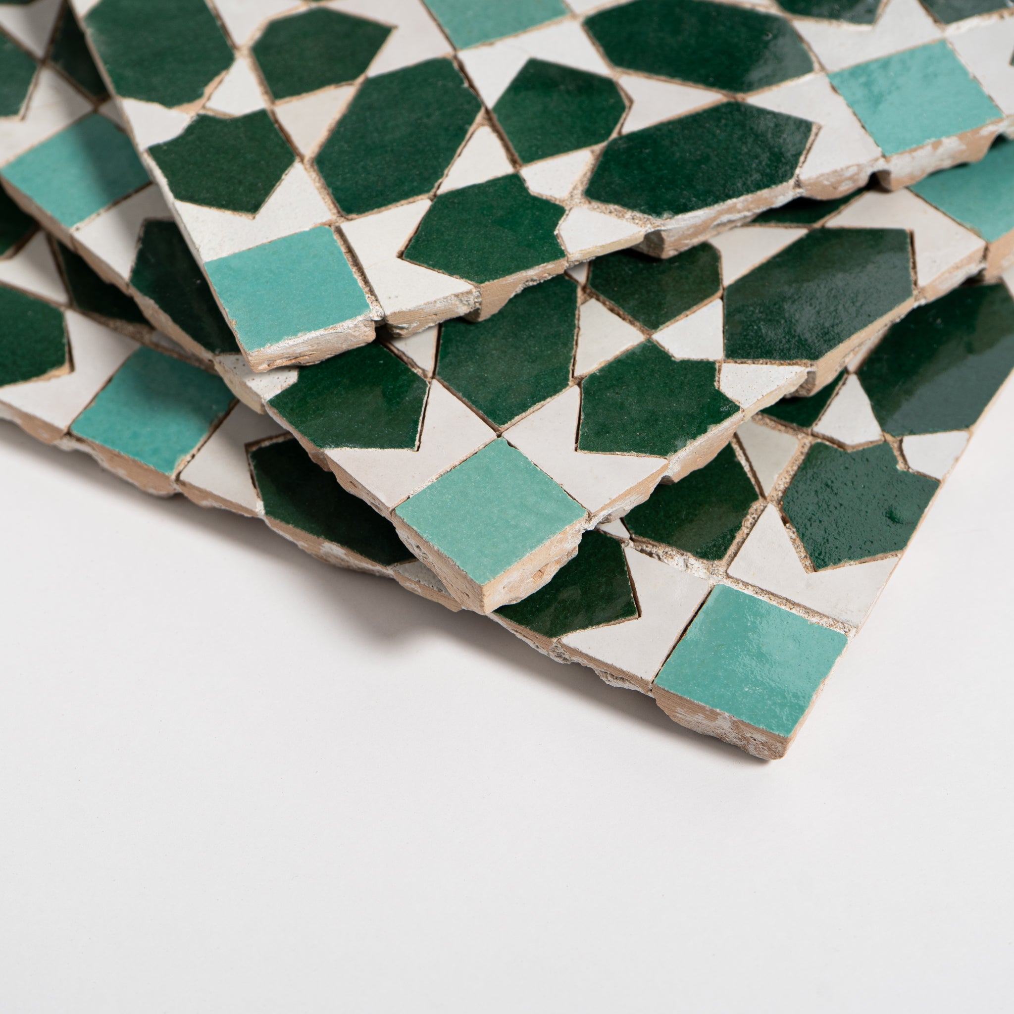 Moroccan Zellige Garden Green Mosaic | Cemento Collection
