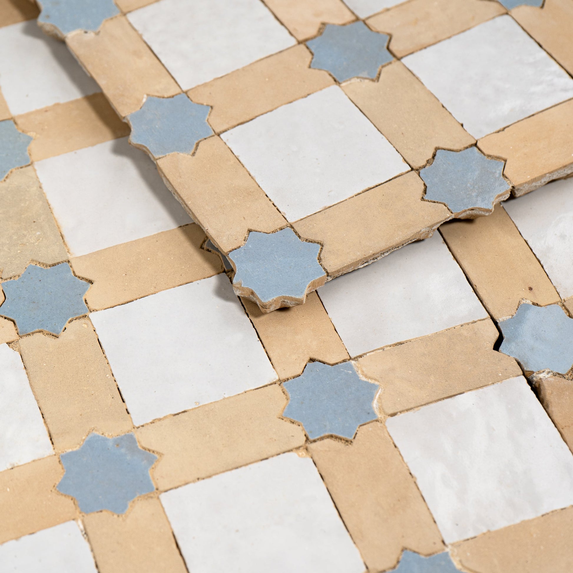 patterned zellige moasic