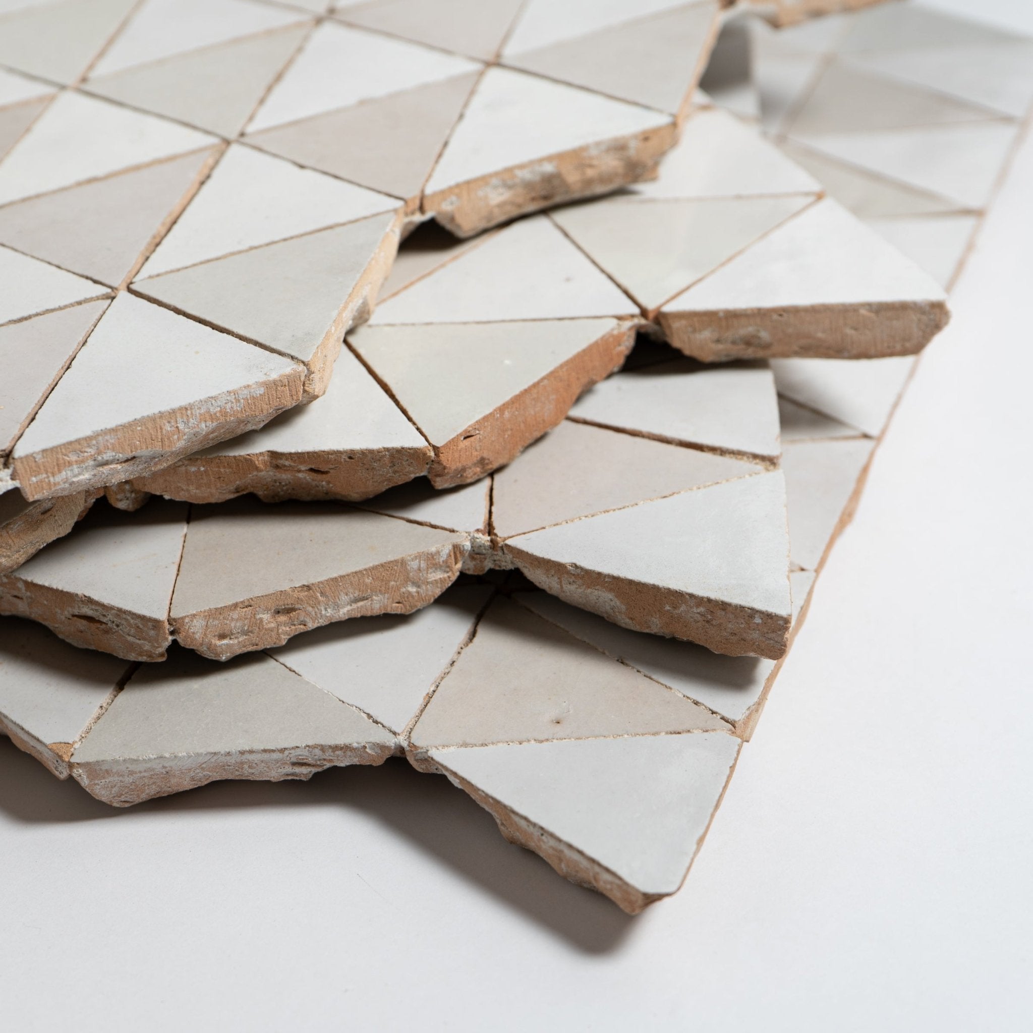 Moroccan Zellige Triangle Mosaic | Cemento Collection - Cemento