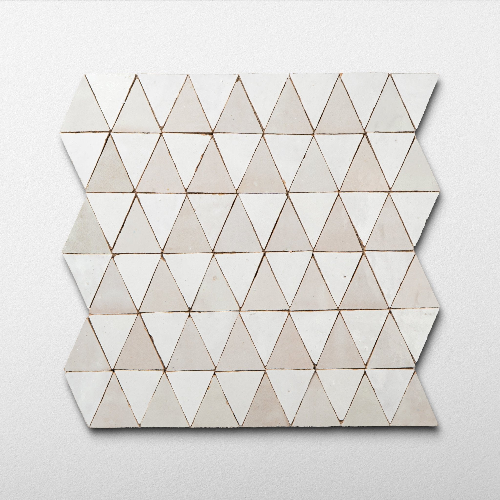 Moroccan Zellige Triangle Mosaic - Cemento Collection