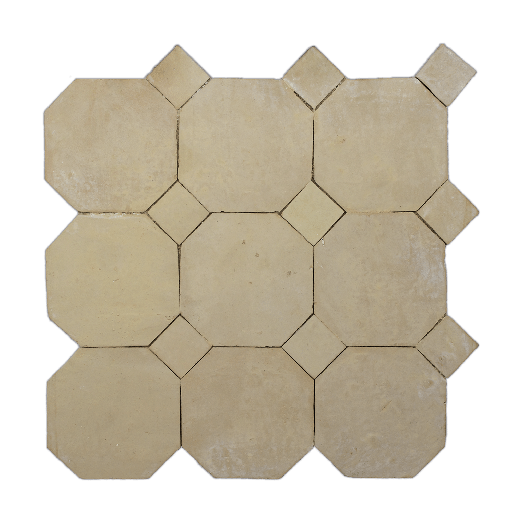 Moroccan Zellige Unglazed Octagon Mosaic - Cemento Collection