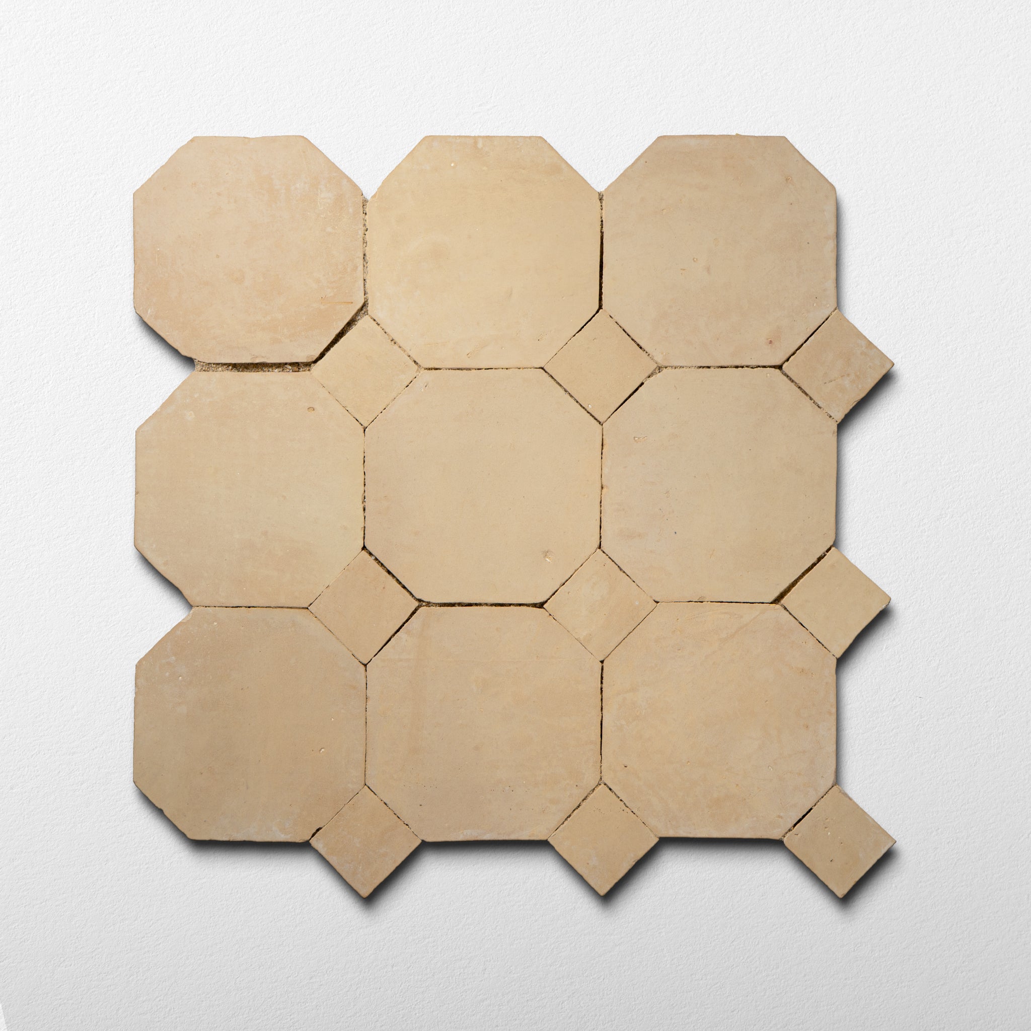 Moroccan Zellige Unglazed Octagon Mosaic - Cemento Collection